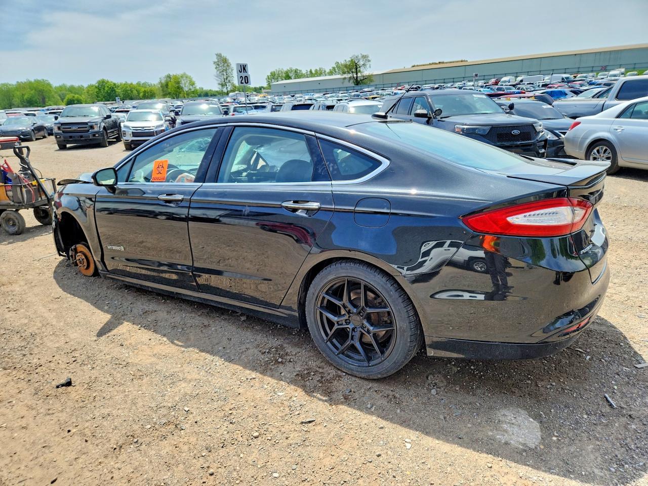 2014 Ford Fusion Titanium Hev Black vin: 3FA6P0RU2ER128166