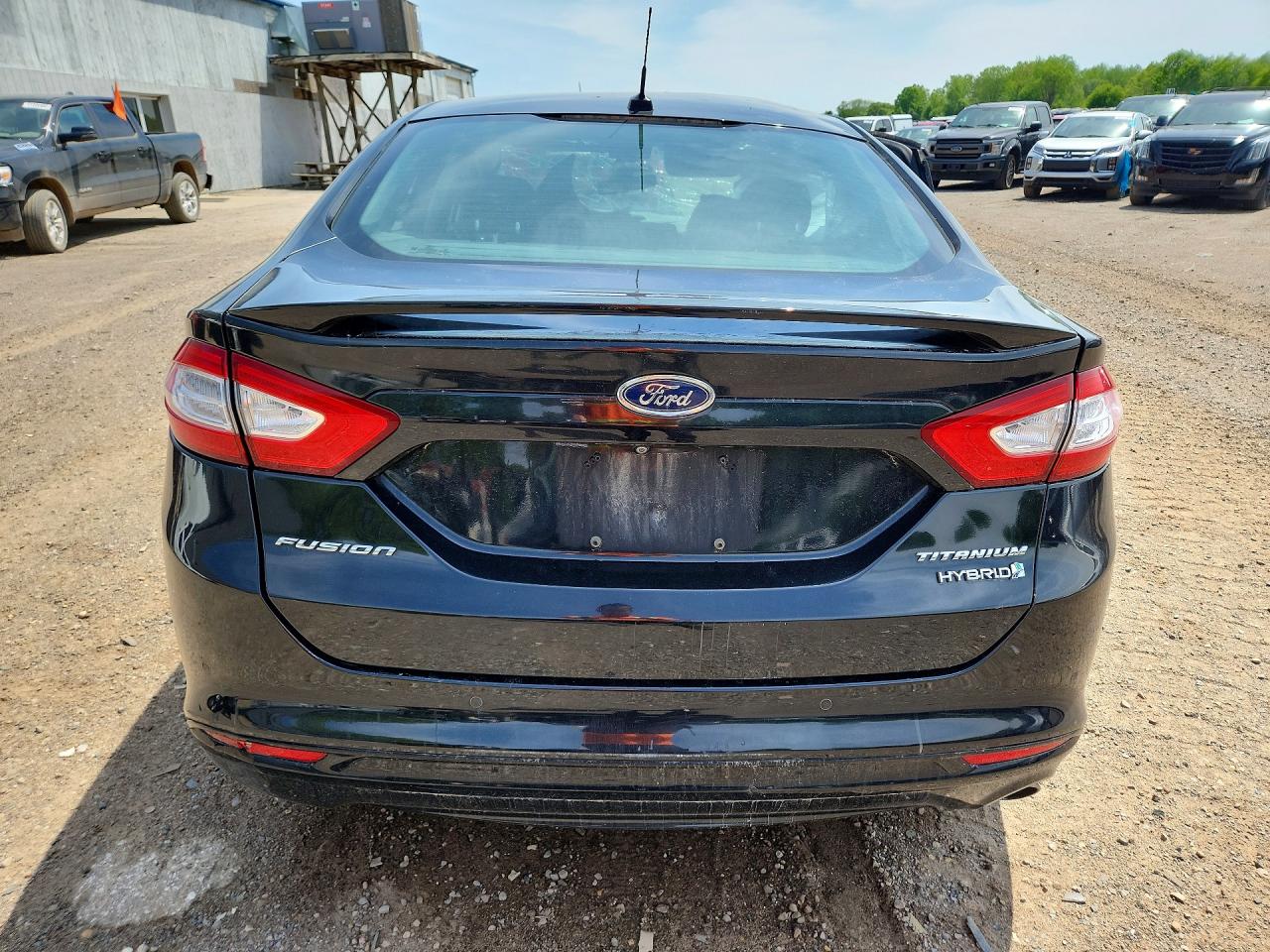 2014 Ford Fusion Titanium Hev Black vin: 3FA6P0RU2ER128166