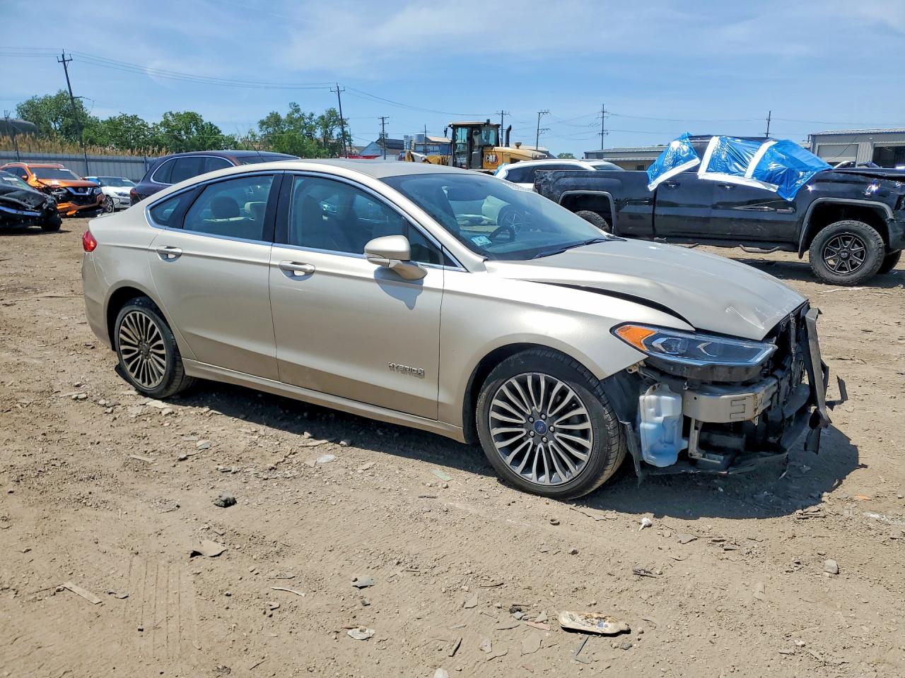 2017 Ford Fusion Titanium Hev Gold vin: 3FA6P0RU2HR267606