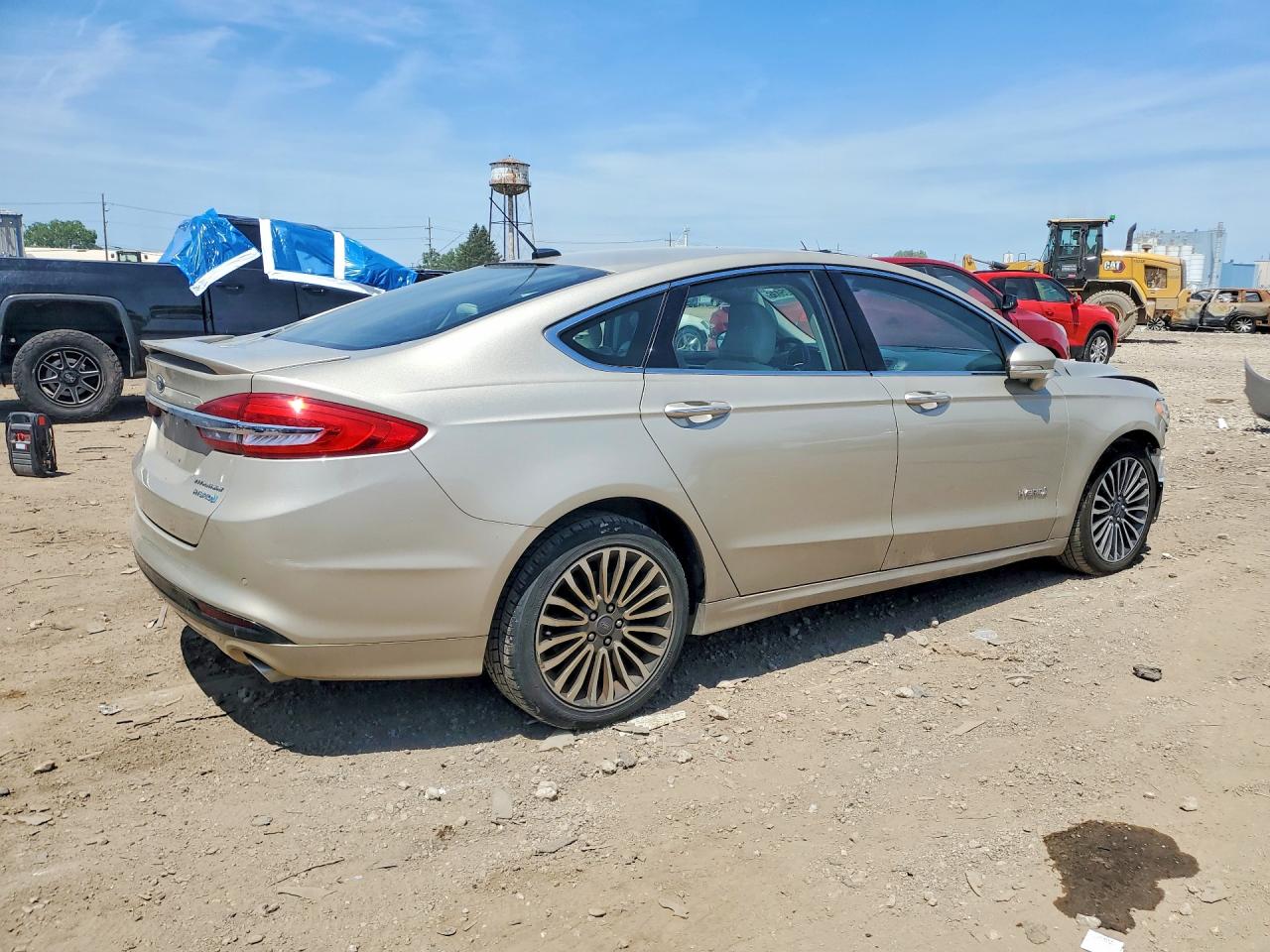 2017 Ford Fusion Titanium Hev Gold vin: 3FA6P0RU2HR267606