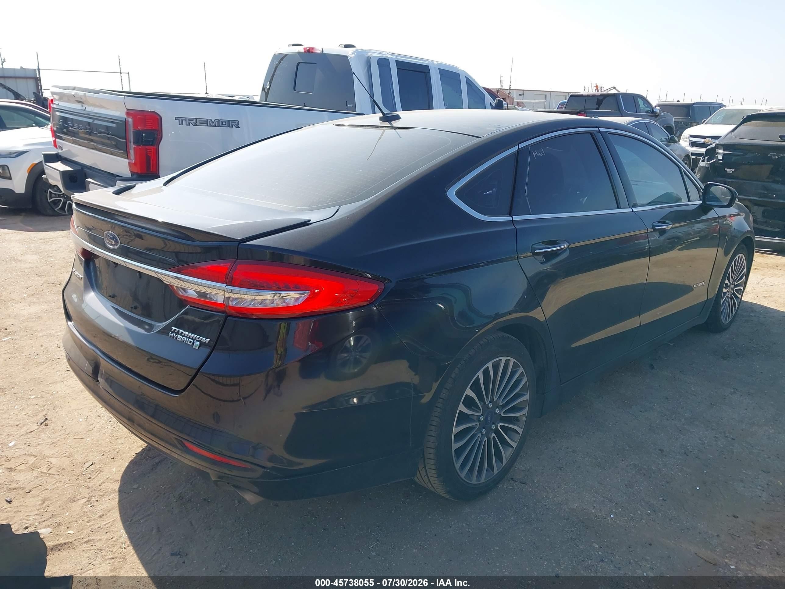 2017 Ford Fusion Hybrid Titanium Black vin: 3FA6P0RU2HR316089