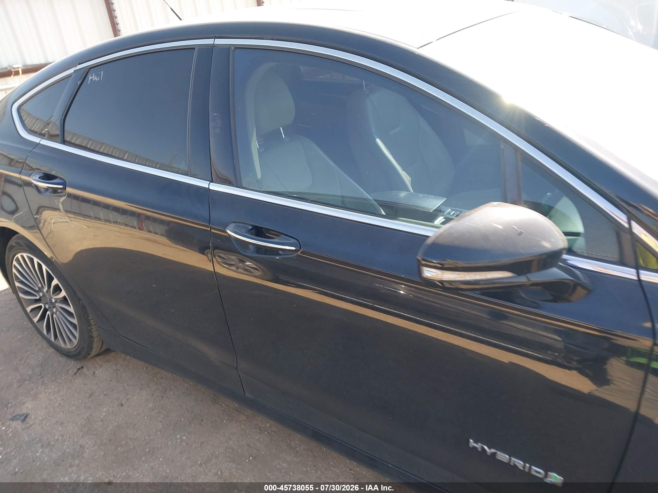 2017 Ford Fusion Hybrid Titanium Black vin: 3FA6P0RU2HR316089