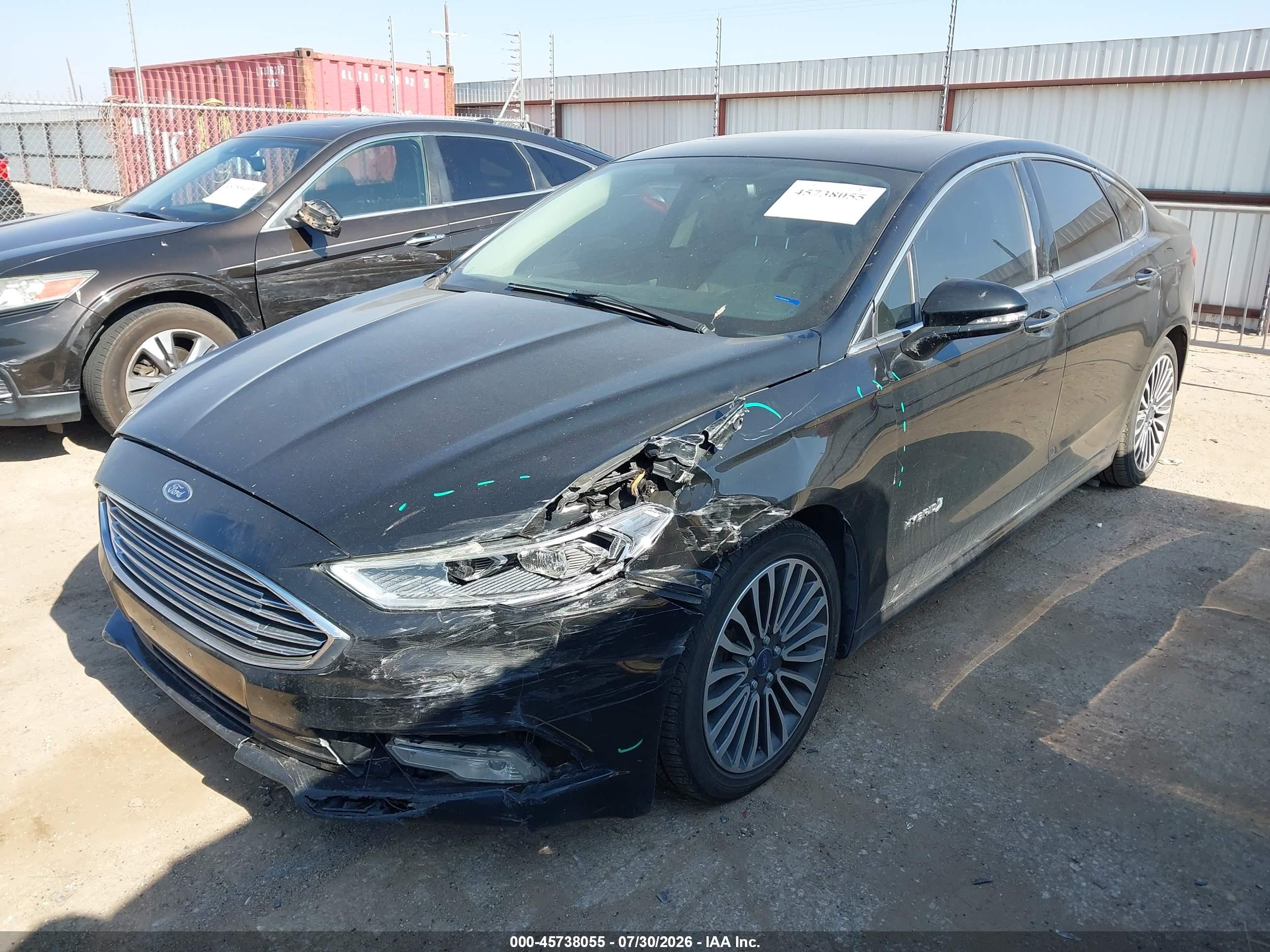2017 Ford Fusion Hybrid Titanium Black vin: 3FA6P0RU2HR316089