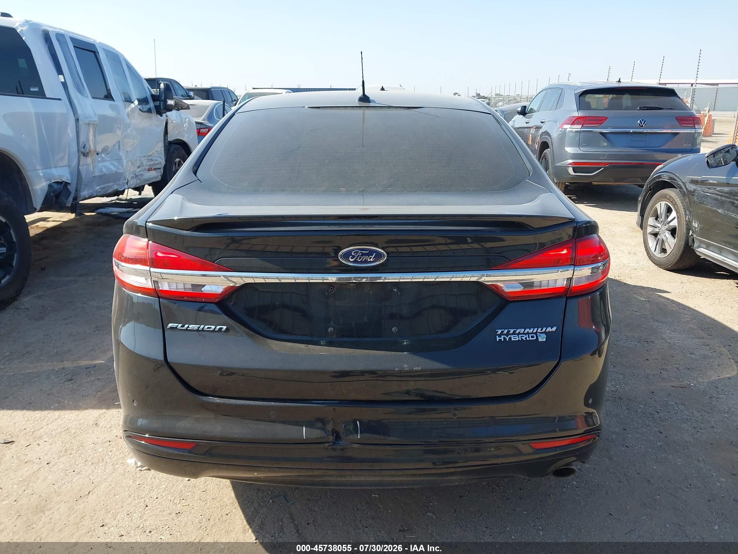 2017 Ford Fusion Hybrid Titanium Black vin: 3FA6P0RU2HR316089