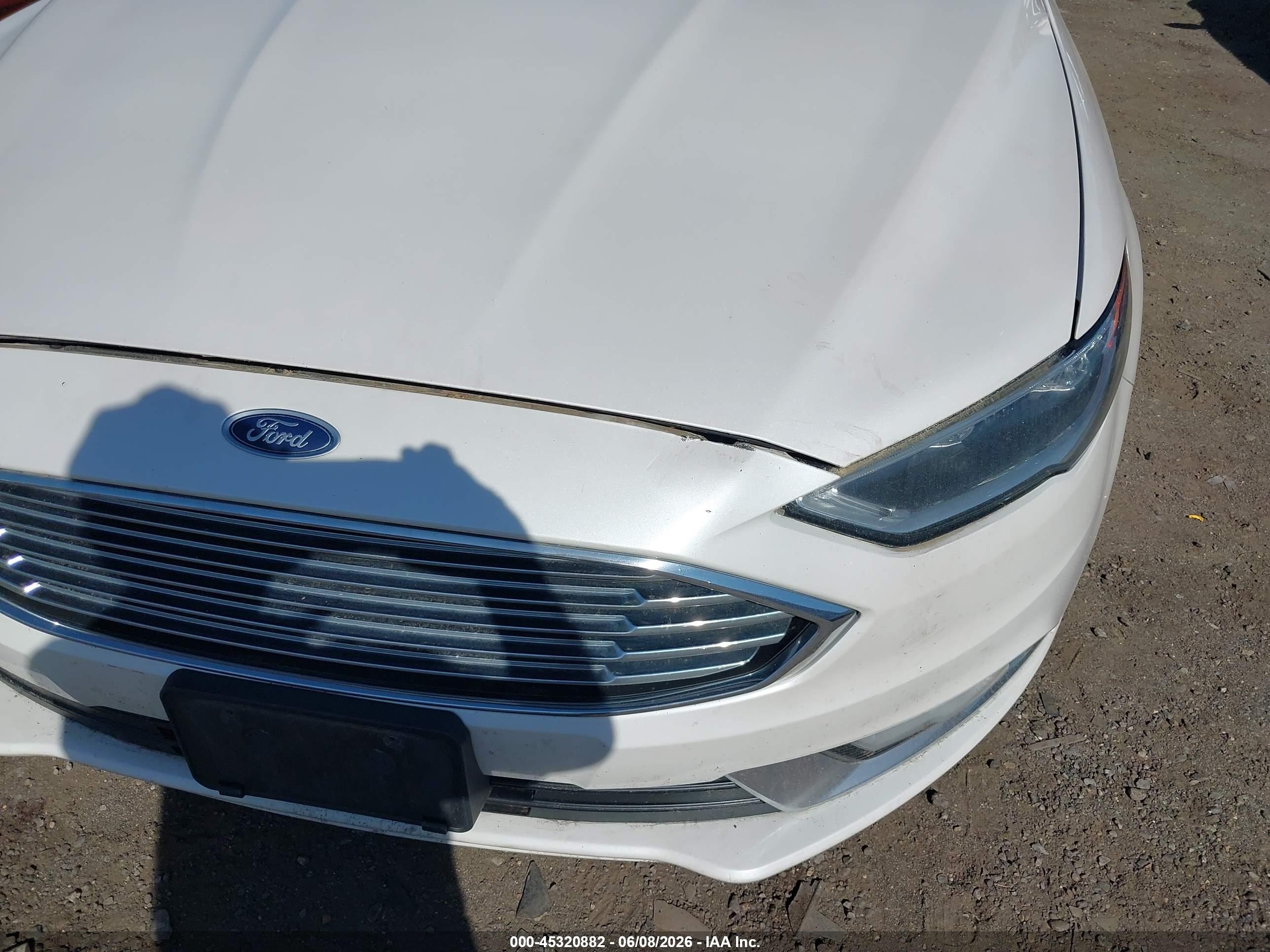 2017 Ford Fusion Hybrid Titanium White vin: 3FA6P0RU2HR327528