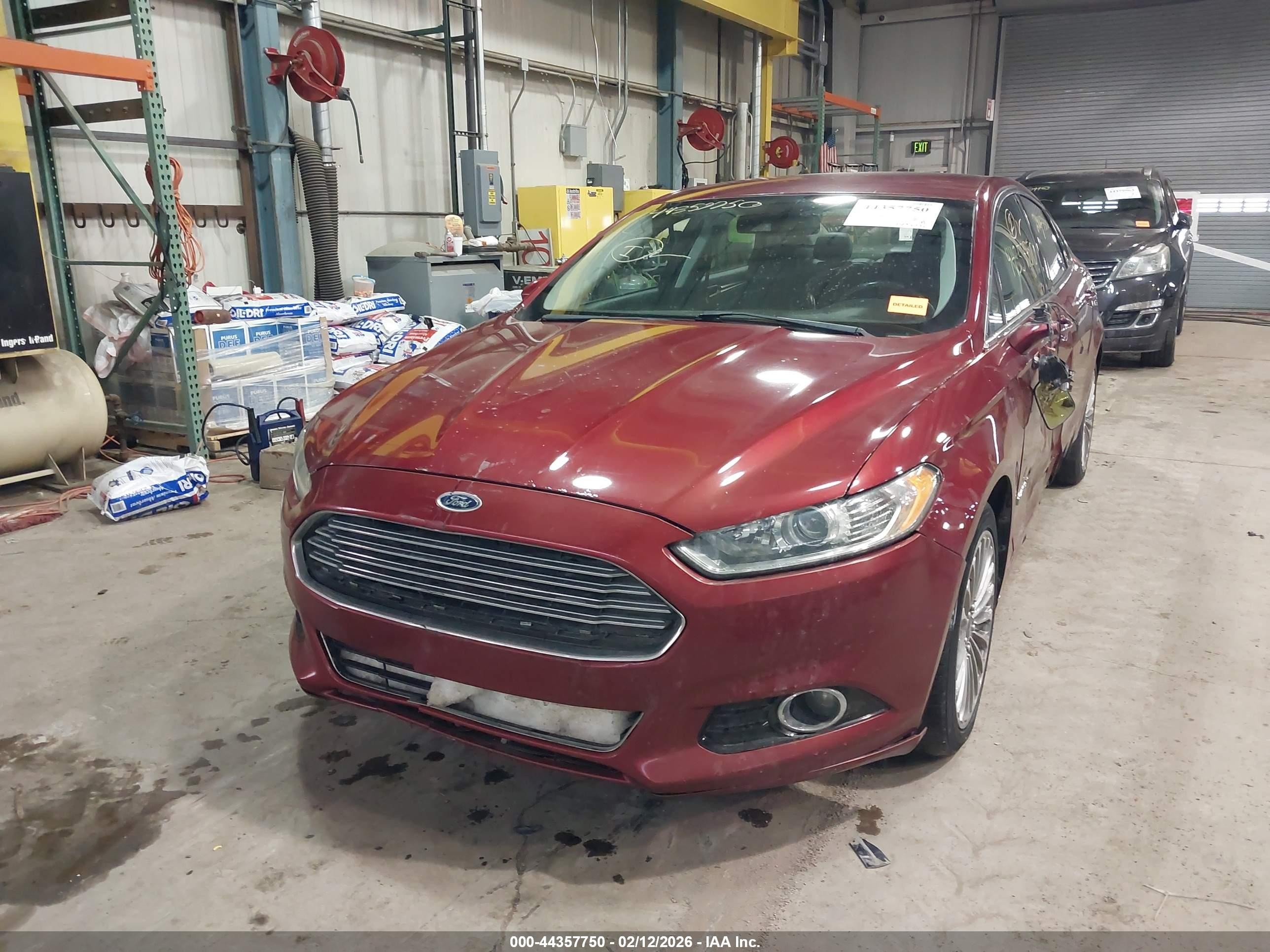 2013 Ford Fusion Hybrid Titanium Red vin: 3FA6P0RU4DR301832