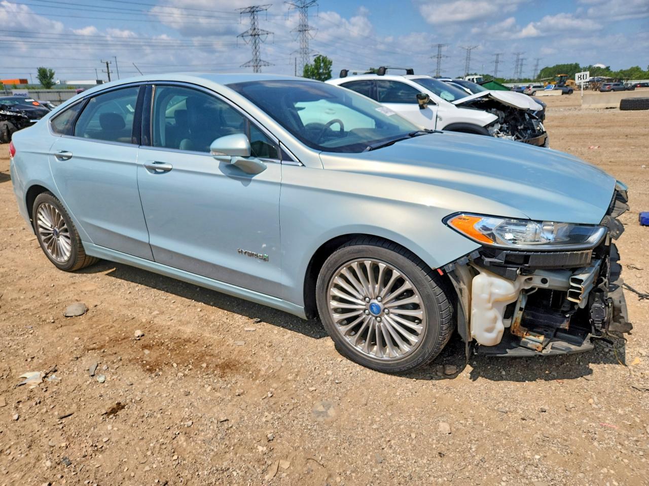 2013 Ford Fusion Titanium Hev Blue vin: 3FA6P0RU4DR359620