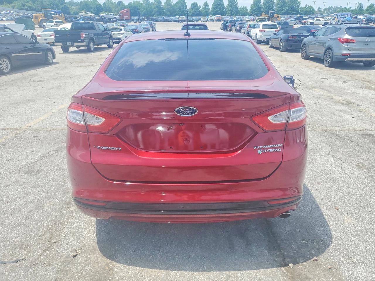 2014 Ford Fusion Titanium Hev Красный vin: 3FA6P0RU4ER121557