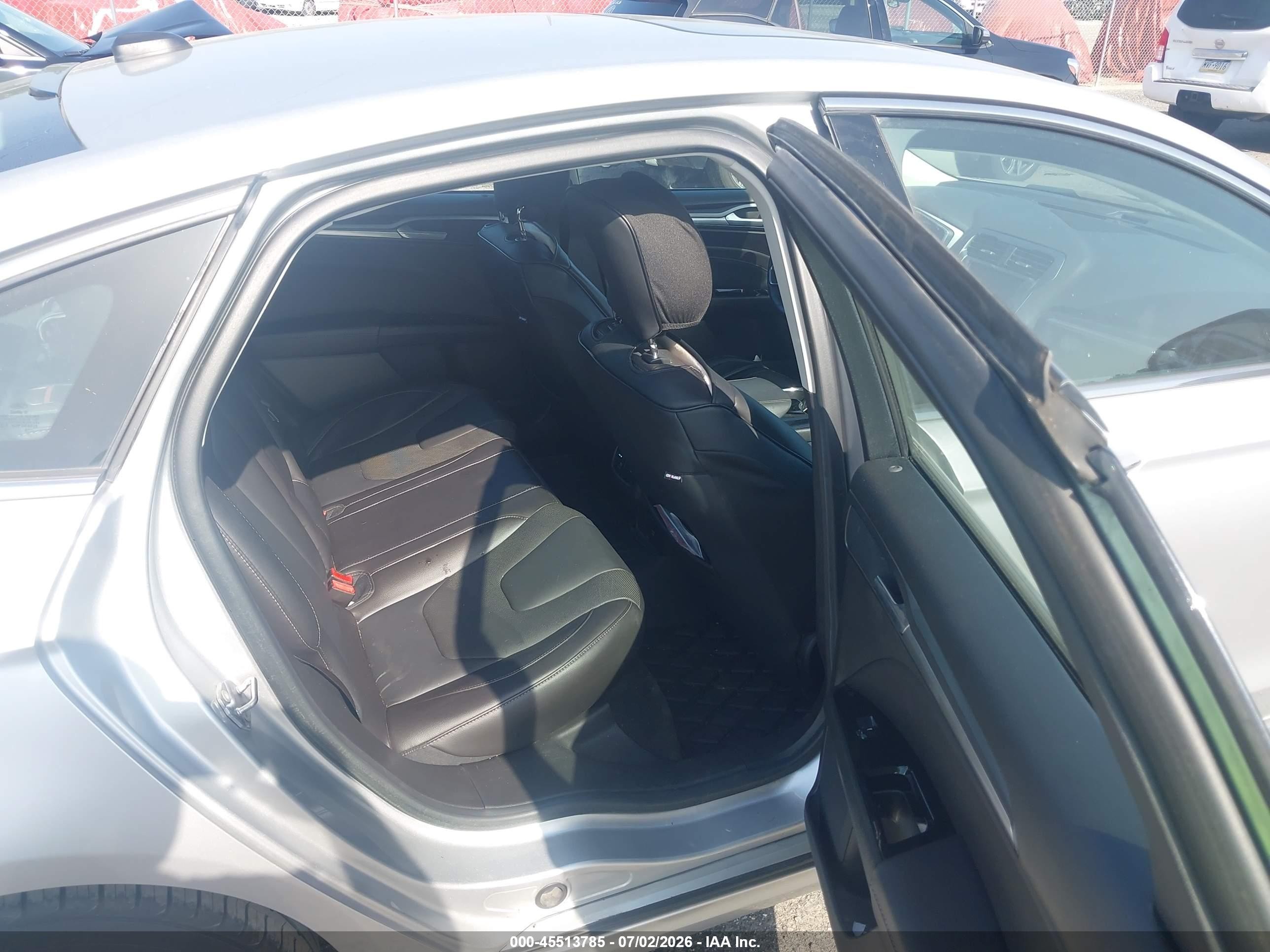 2014 Ford Fusion Hybrid Titanium Silver vin: 3FA6P0RU4ER206253