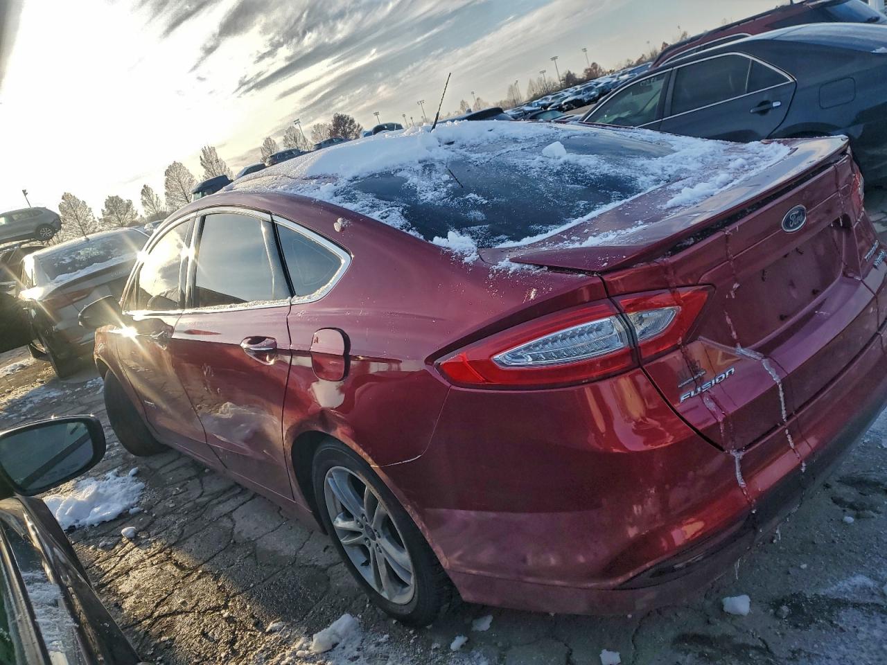 2015 Ford Fusion Titanium Hev Red vin: 3FA6P0RU4FR213611
