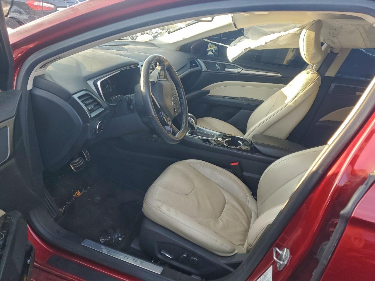2015 Ford Fusion Titanium Hev Red vin: 3FA6P0RU4FR213611
