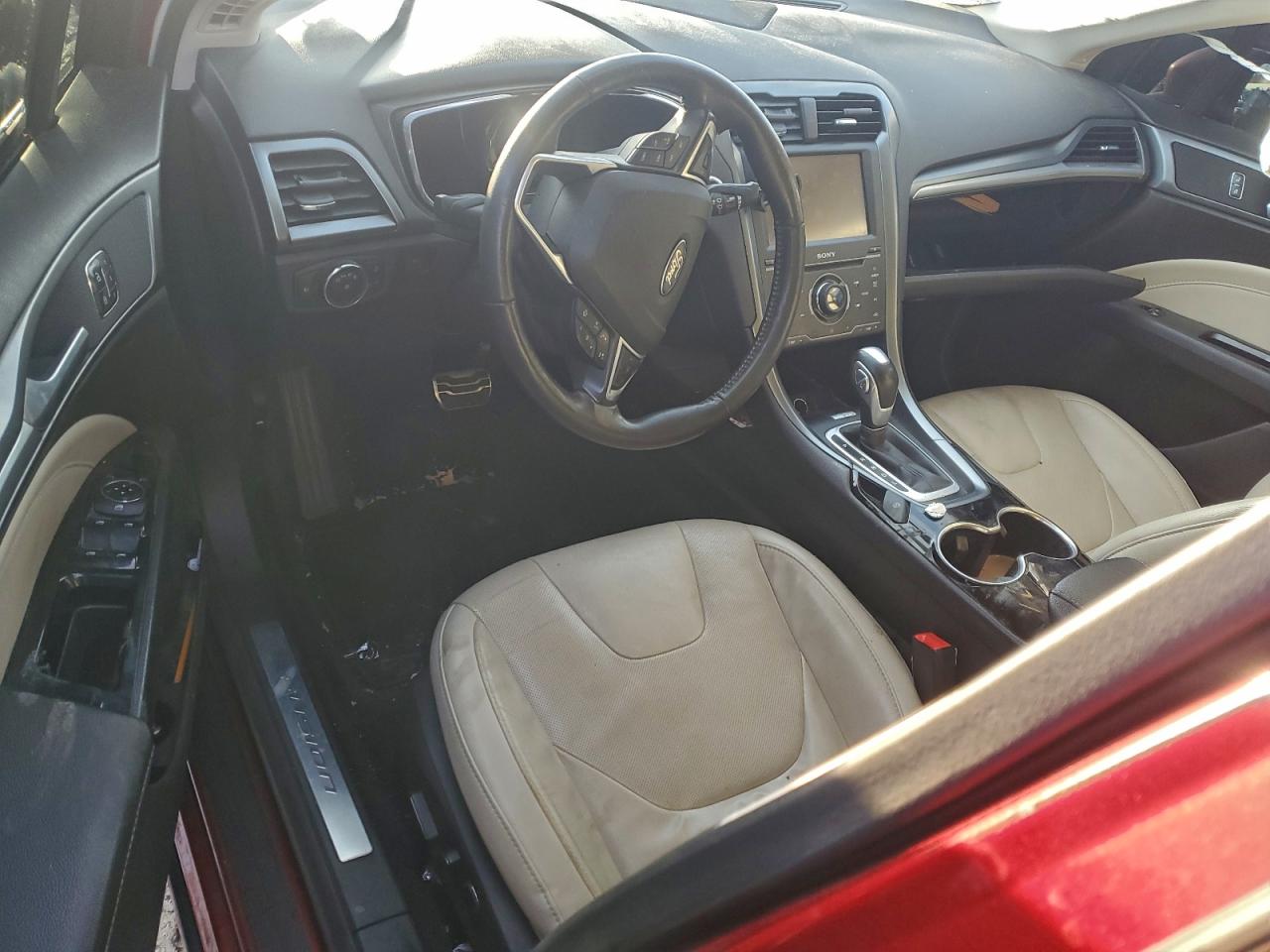 2015 Ford Fusion Titanium Hev Red vin: 3FA6P0RU4FR213611