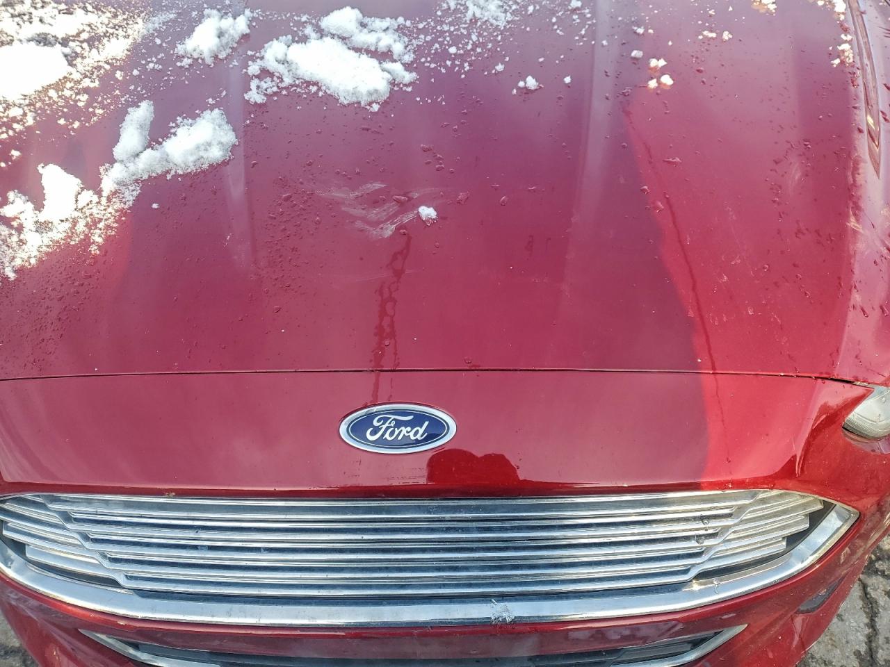 2015 Ford Fusion Titanium Hev Red vin: 3FA6P0RU4FR213611