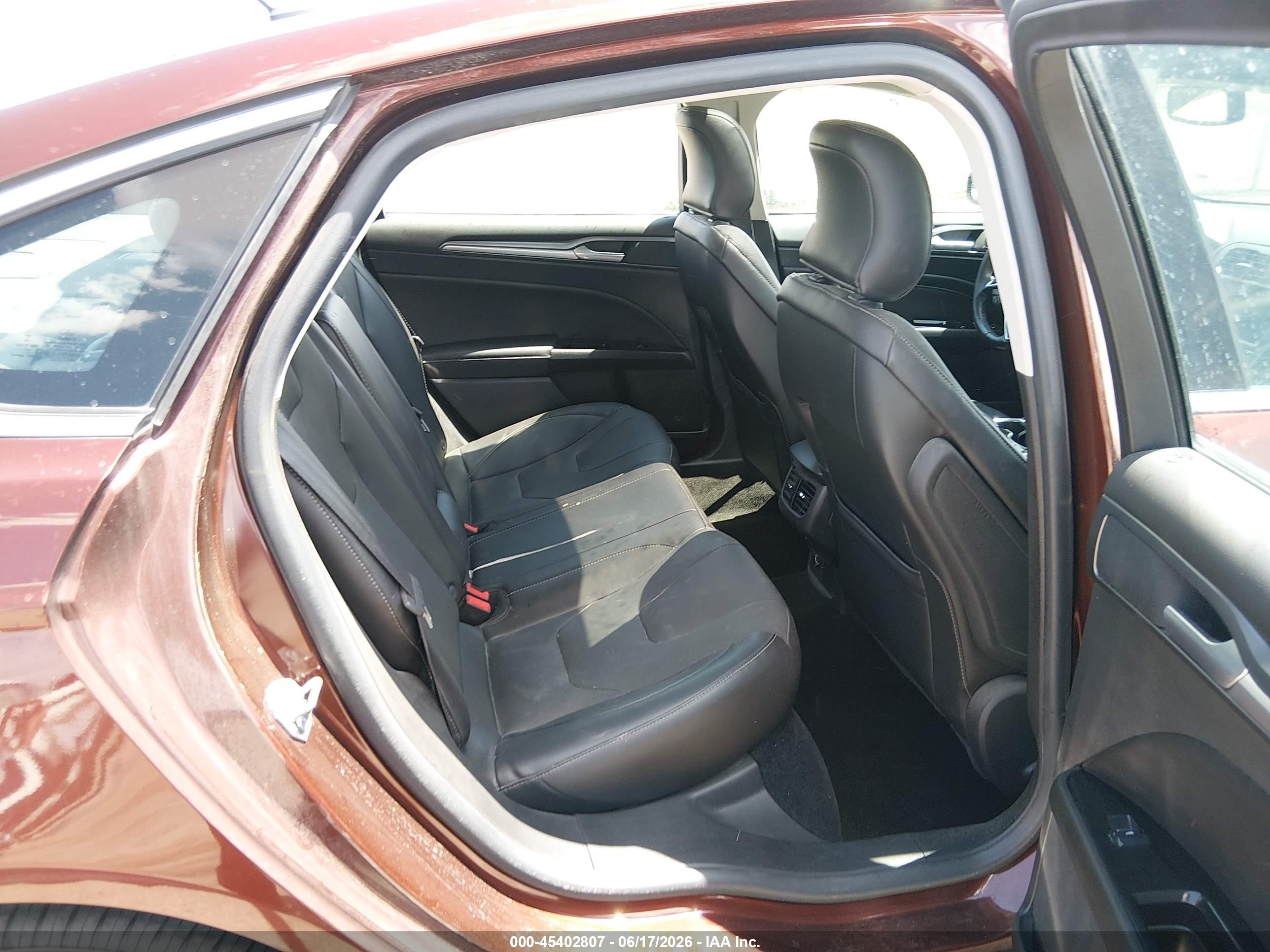 2015 Ford Fusion Hybrid Titanium Brown vin: 3FA6P0RU4FR224141