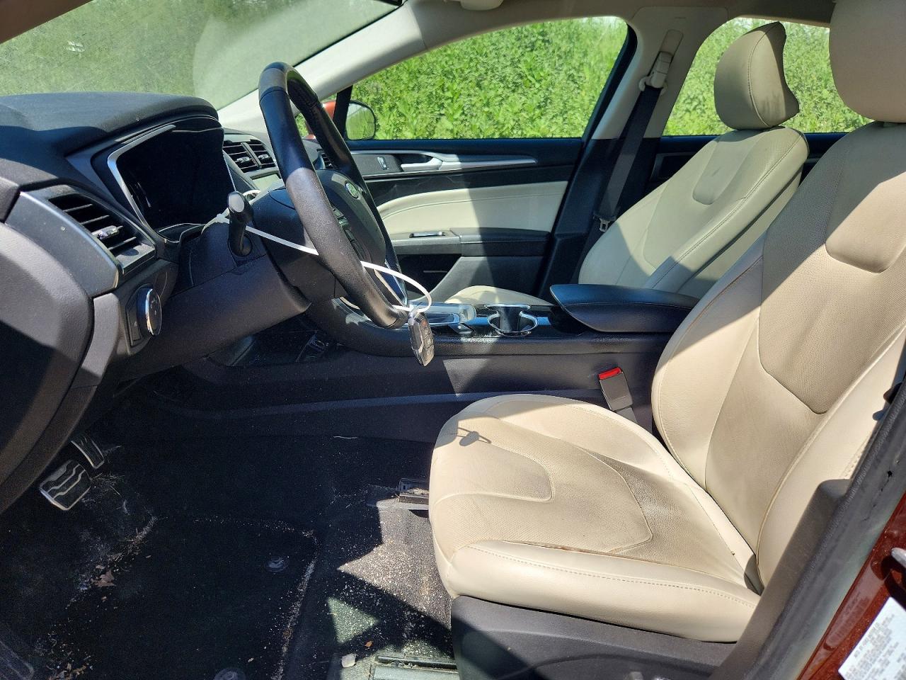 2016 Ford Fusion Titanium Hev Brown vin: 3FA6P0RU4GR194091
