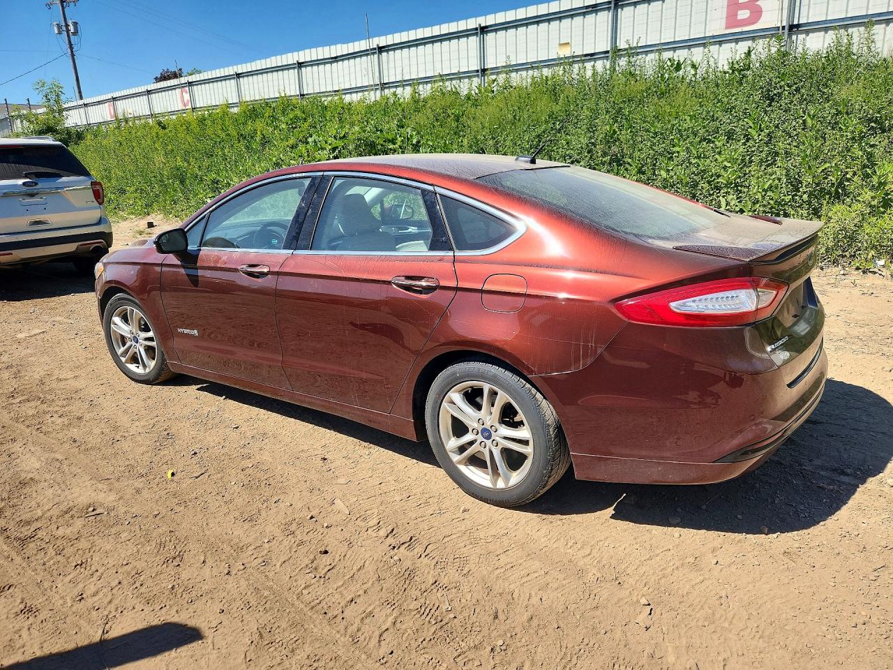 2016 Ford Fusion Titanium Hev Brown vin: 3FA6P0RU4GR194091