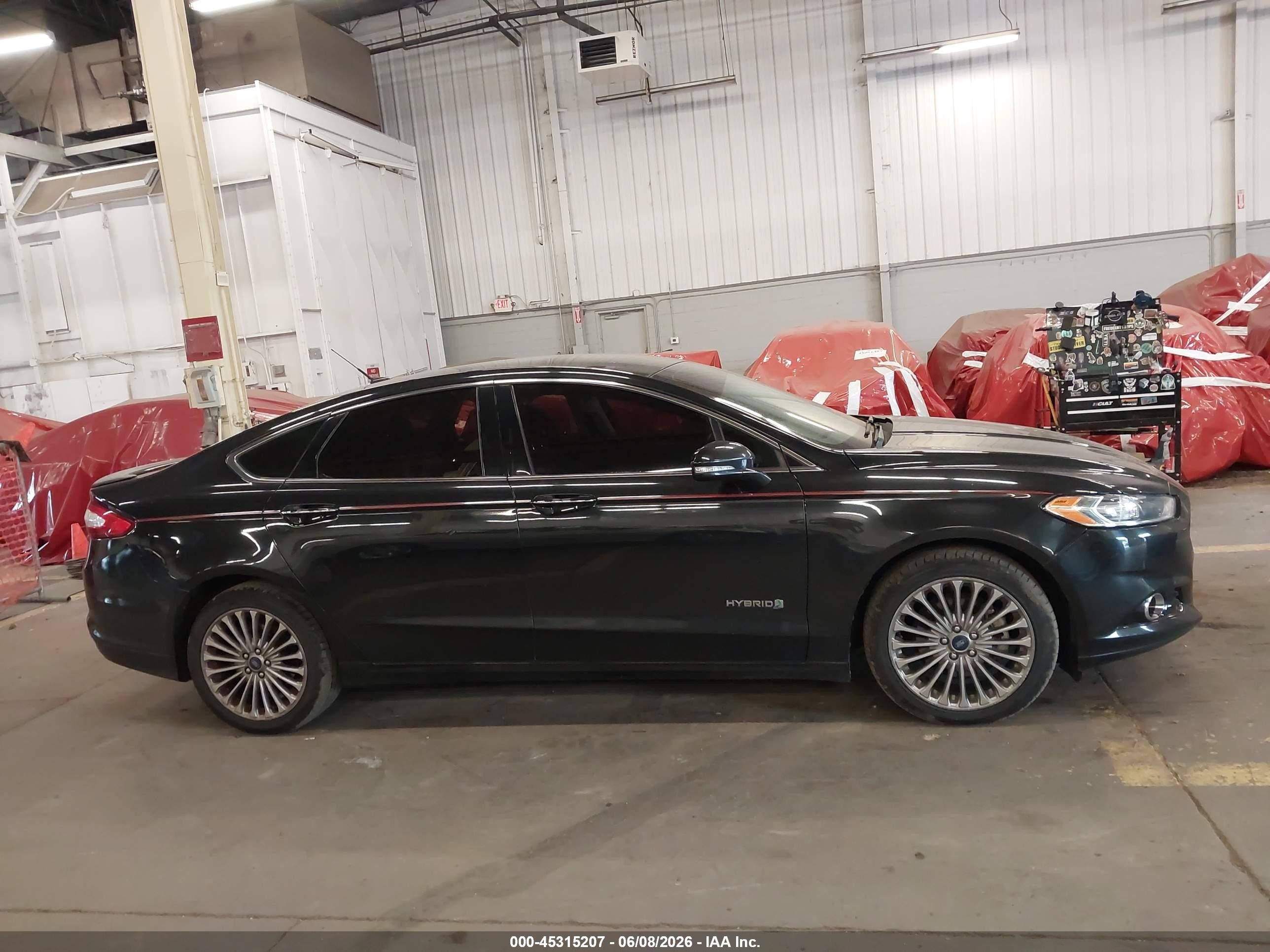 2014 Ford Fusion Hybrid Titanium Black vin: 3FA6P0RU5ER136858