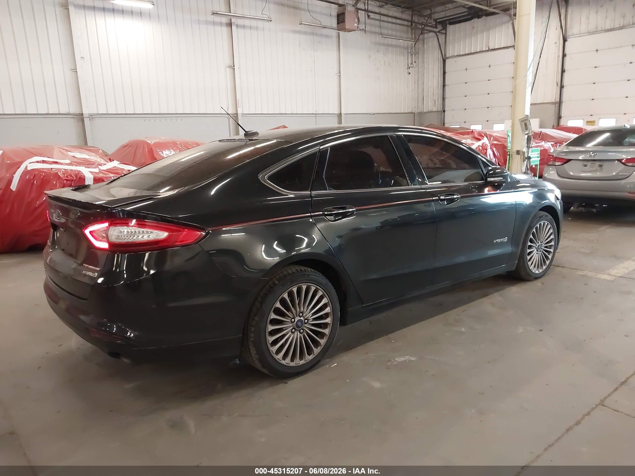 2014 Ford Fusion Hybrid Titanium Black vin: 3FA6P0RU5ER136858