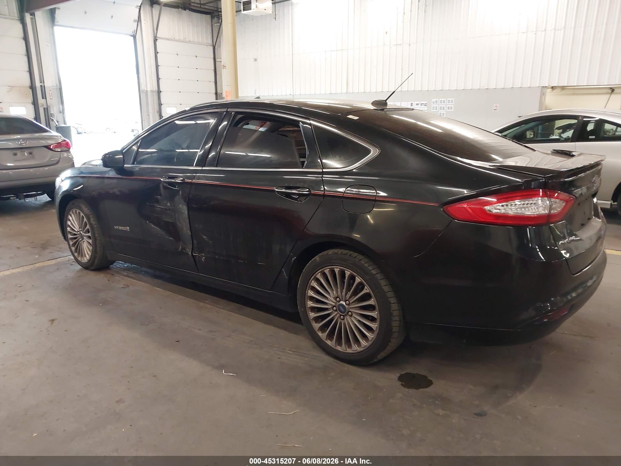 2014 Ford Fusion Hybrid Titanium Black vin: 3FA6P0RU5ER136858