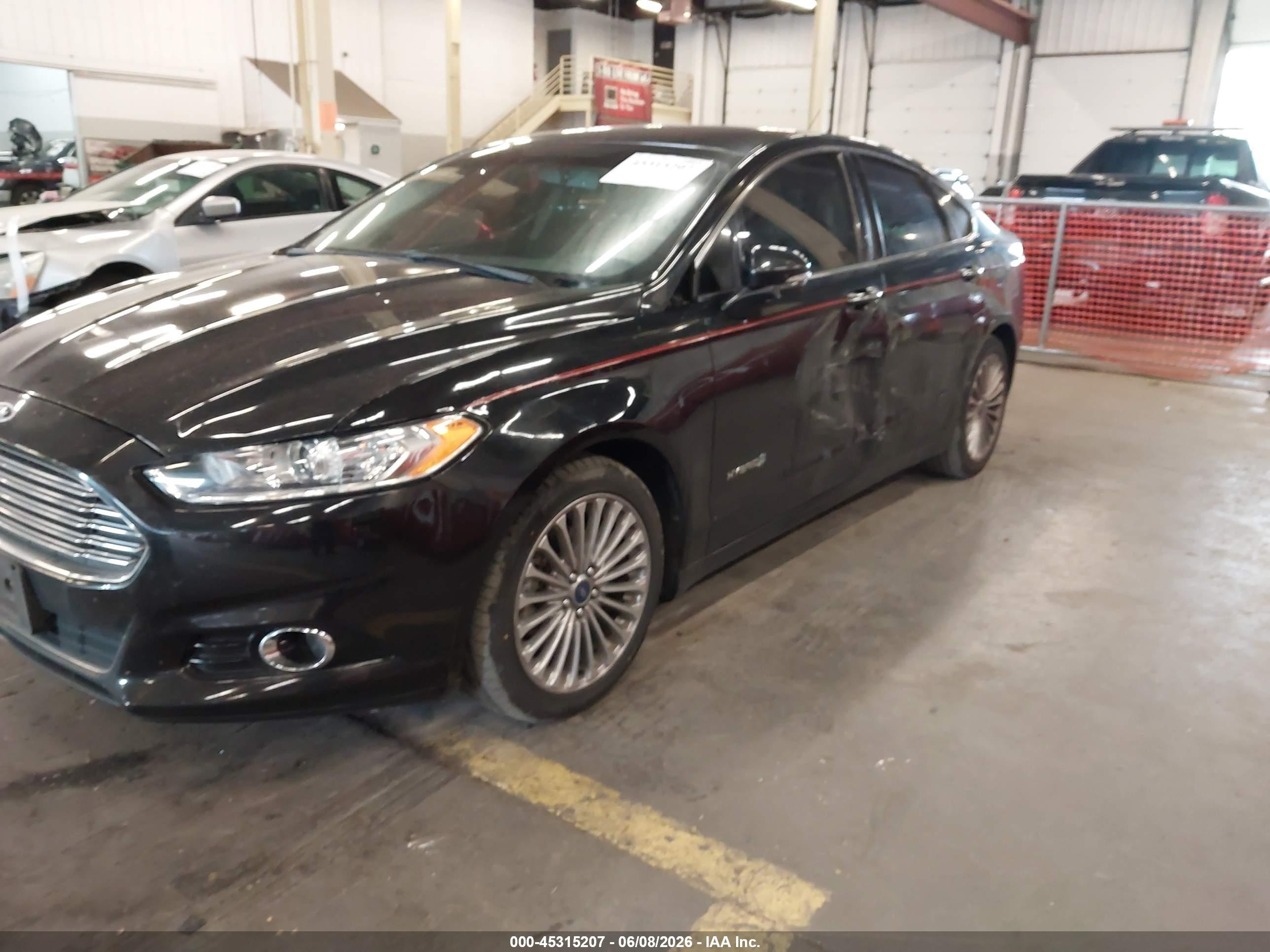 2014 Ford Fusion Hybrid Titanium Black vin: 3FA6P0RU5ER136858