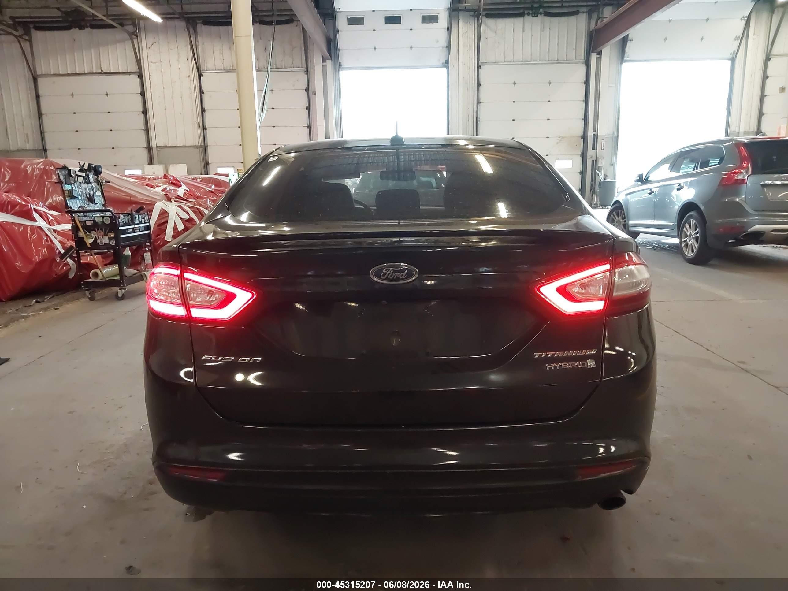 2014 Ford Fusion Hybrid Titanium Black vin: 3FA6P0RU5ER136858