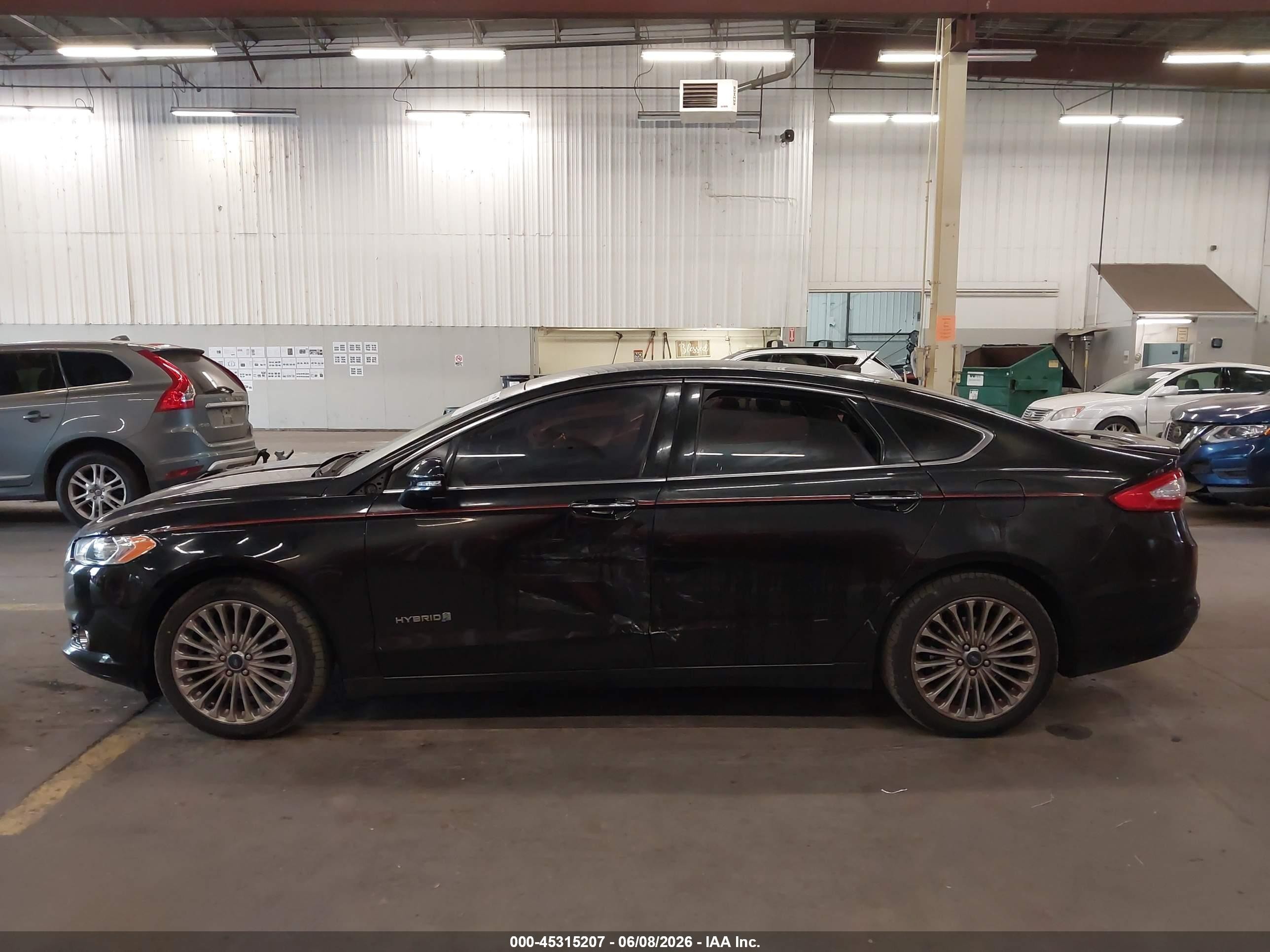 2014 Ford Fusion Hybrid Titanium Black vin: 3FA6P0RU5ER136858