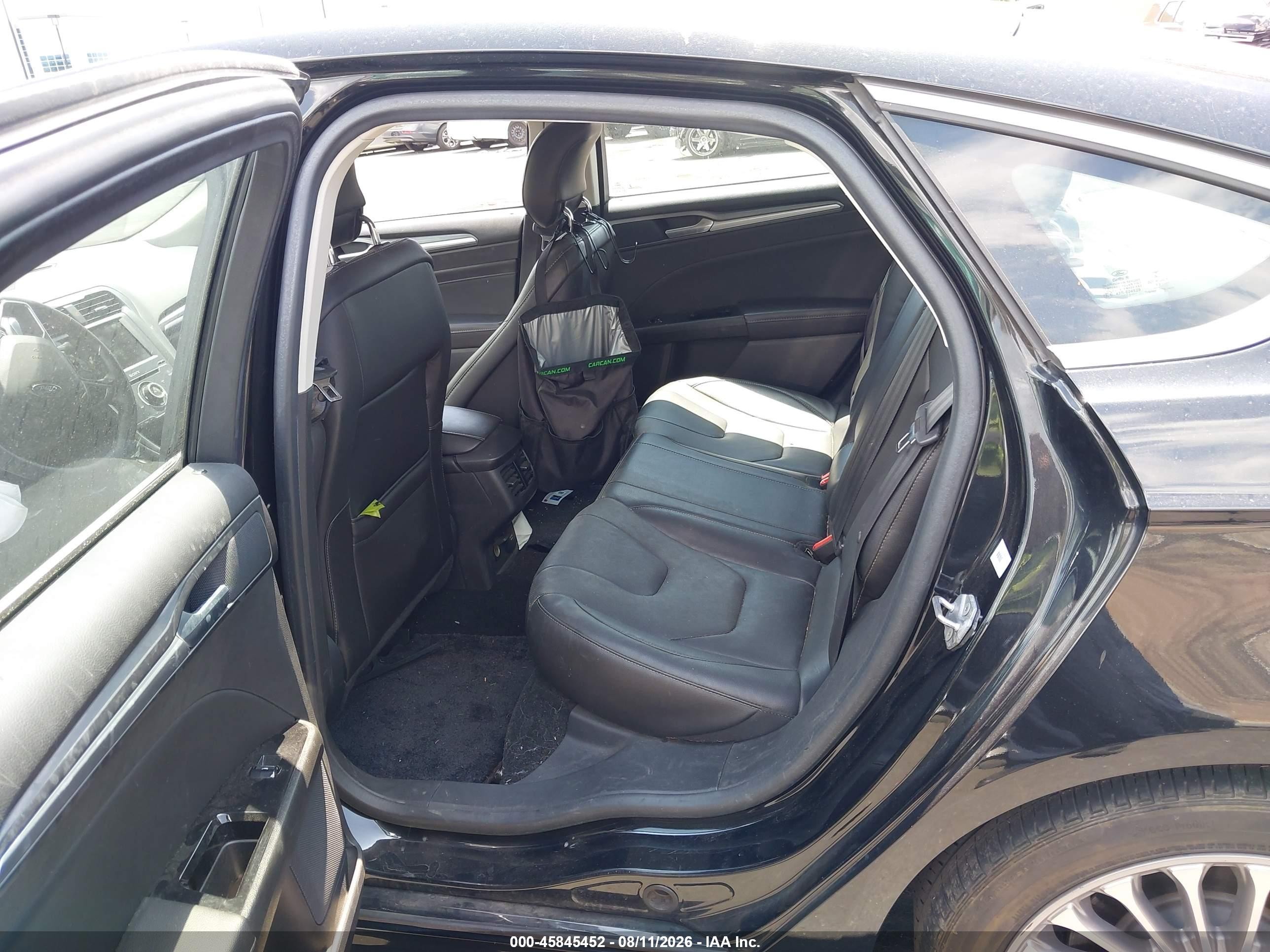 2014 Ford Fusion Hybrid Titanium Черный vin: 3FA6P0RU5ER164126