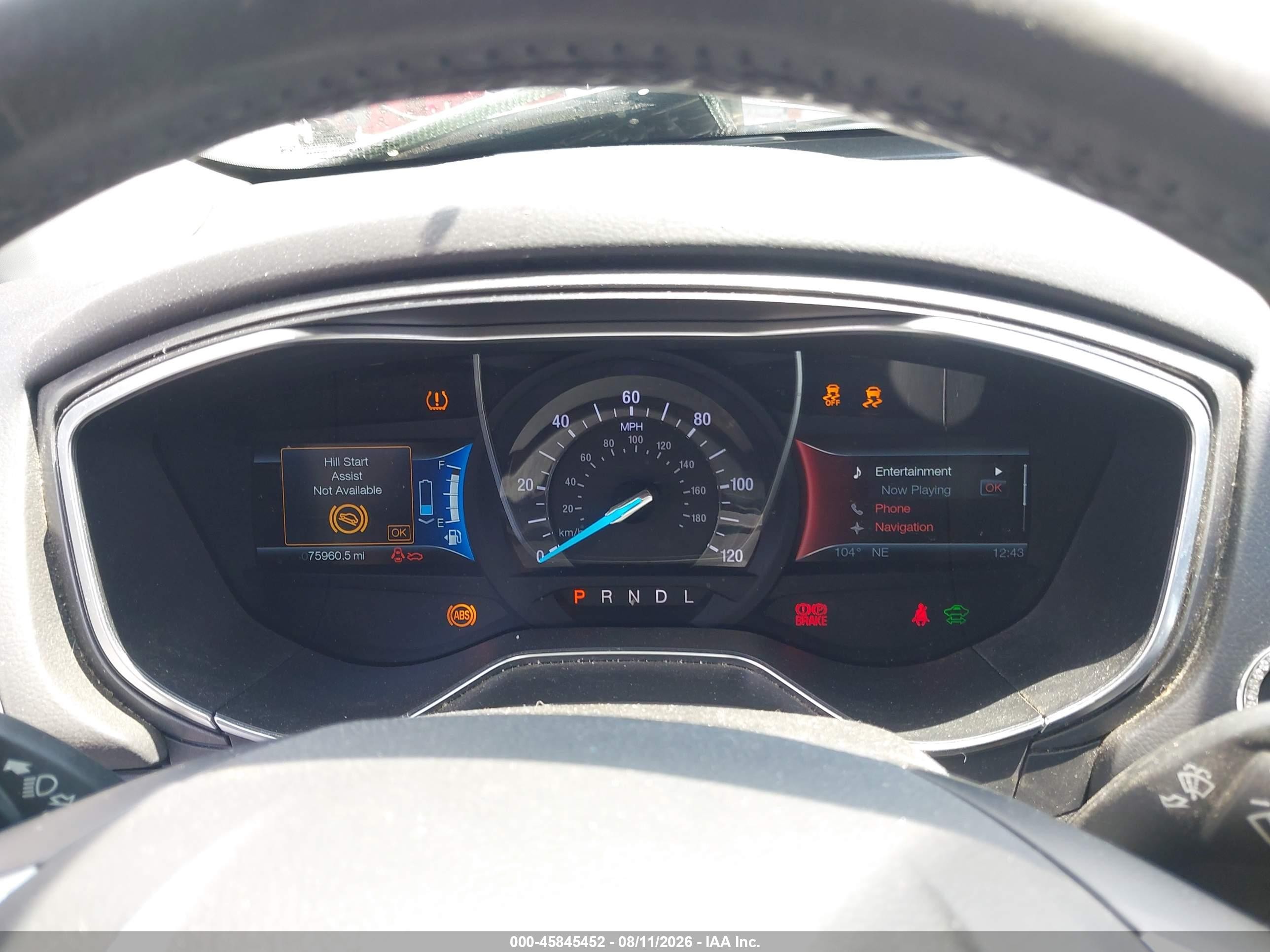 2014 Ford Fusion Hybrid Titanium Черный vin: 3FA6P0RU5ER164126