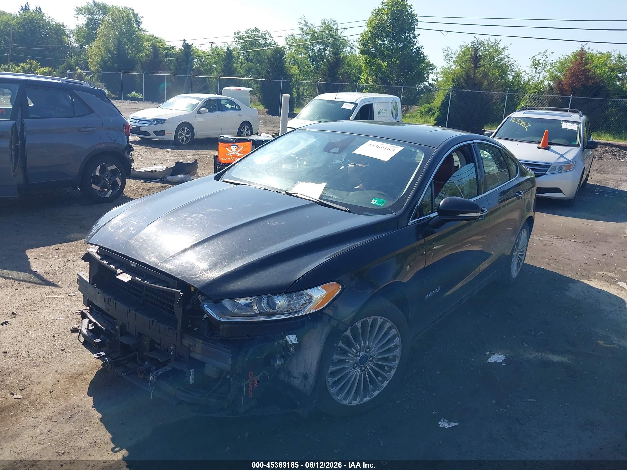 2014 Ford Fusion Hybrid Titanium Black vin: 3FA6P0RU5ER363709
