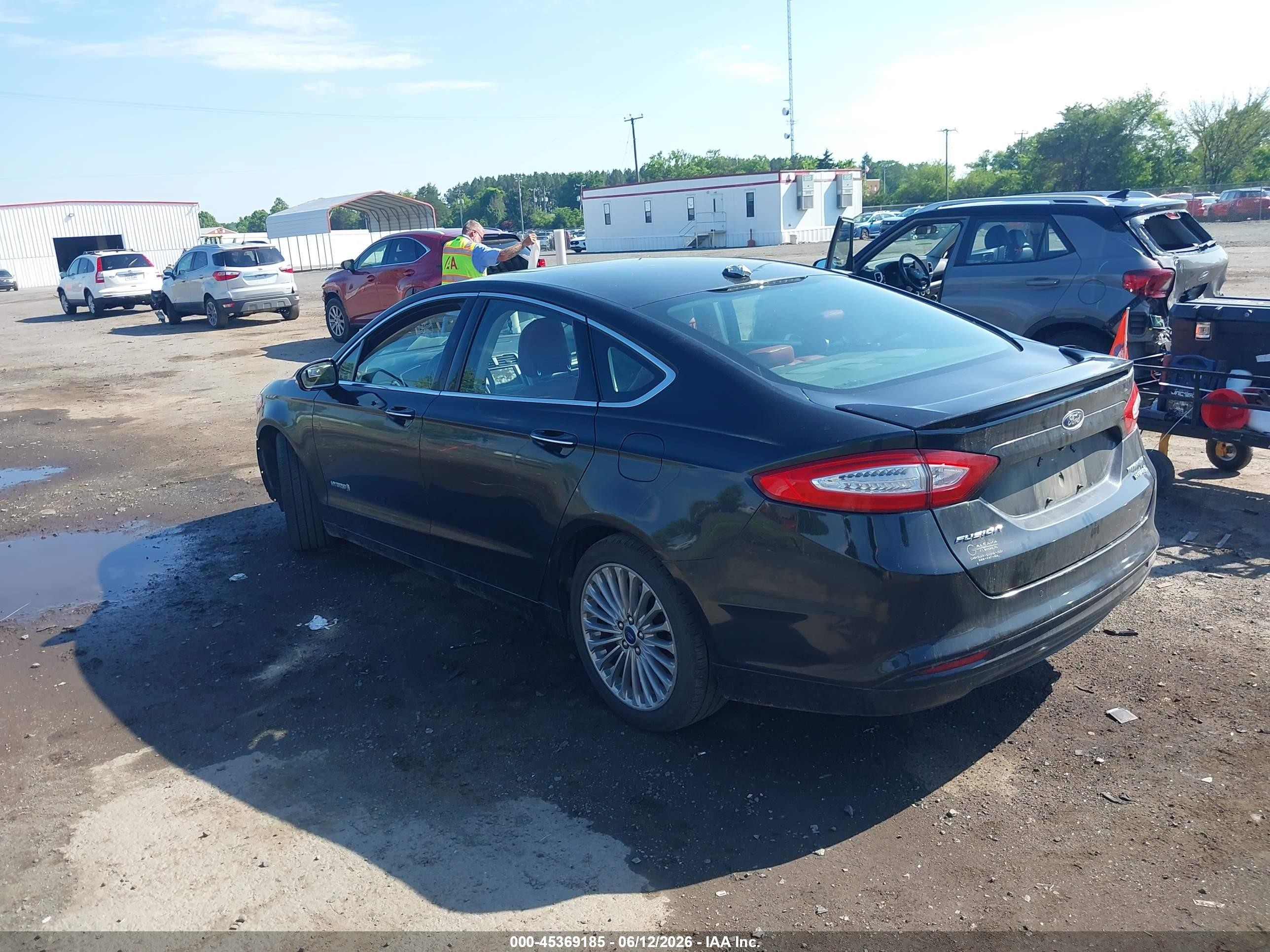 2014 Ford Fusion Hybrid Titanium Black vin: 3FA6P0RU5ER363709