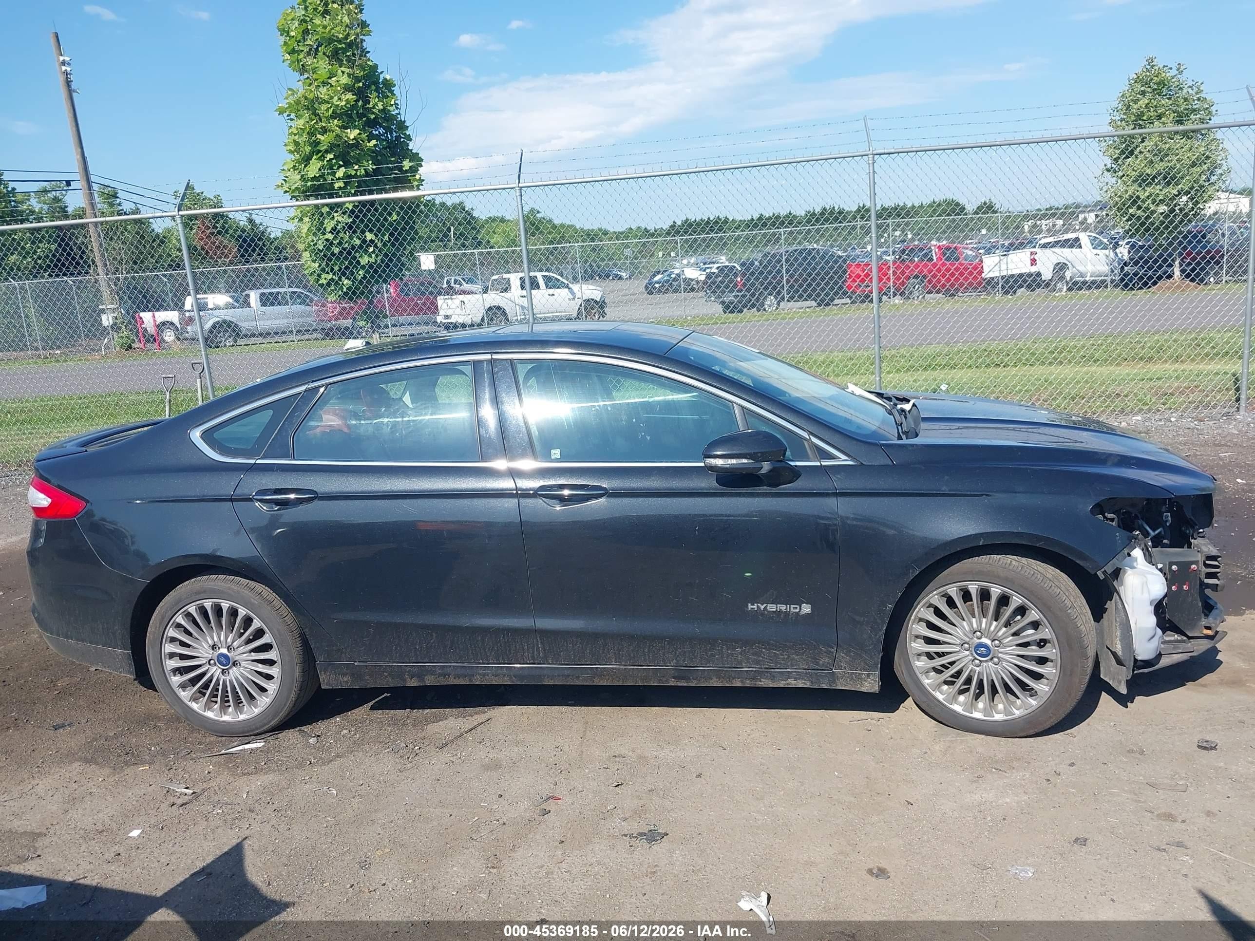 2014 Ford Fusion Hybrid Titanium Black vin: 3FA6P0RU5ER363709