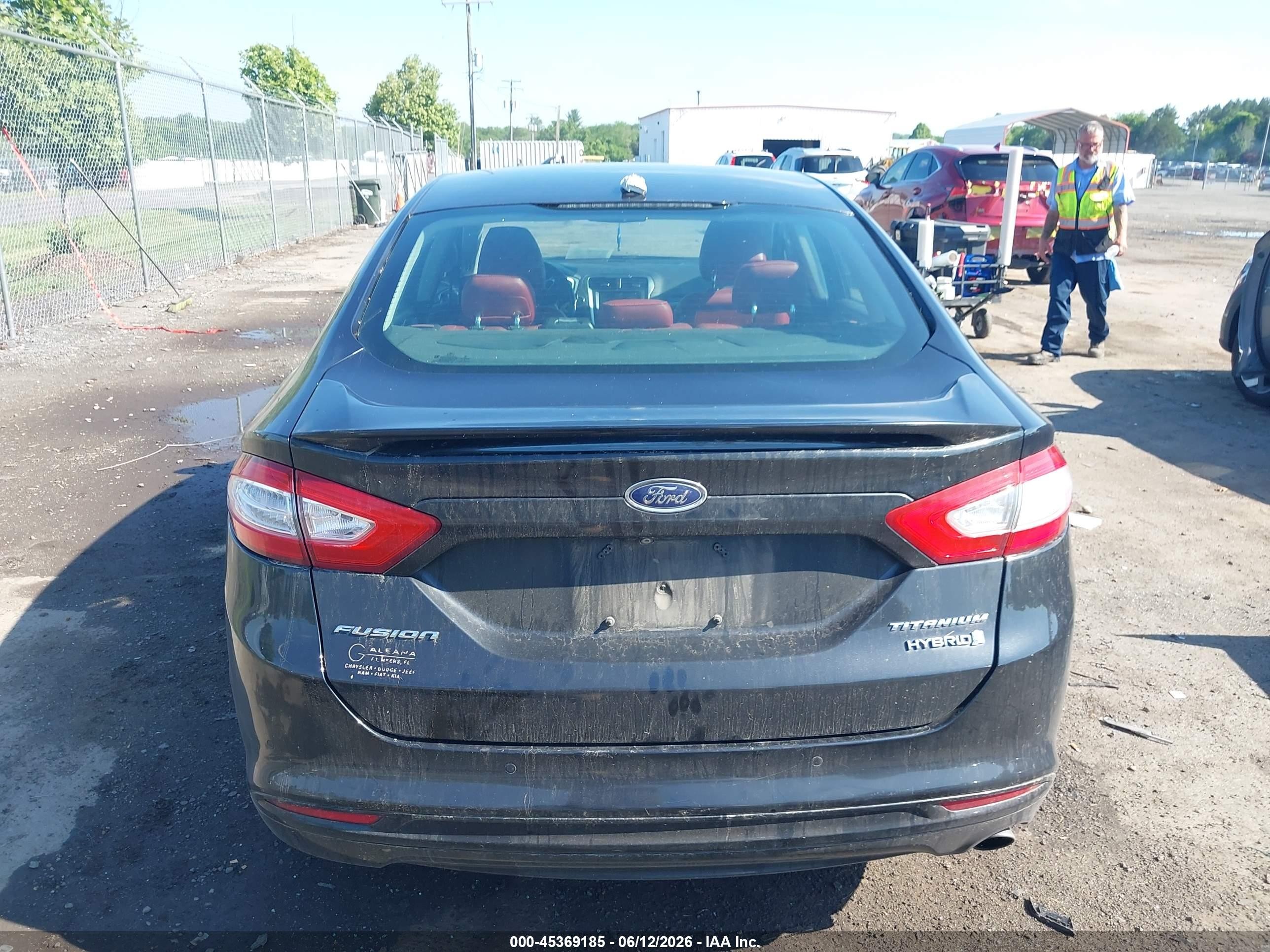 2014 Ford Fusion Hybrid Titanium Black vin: 3FA6P0RU5ER363709