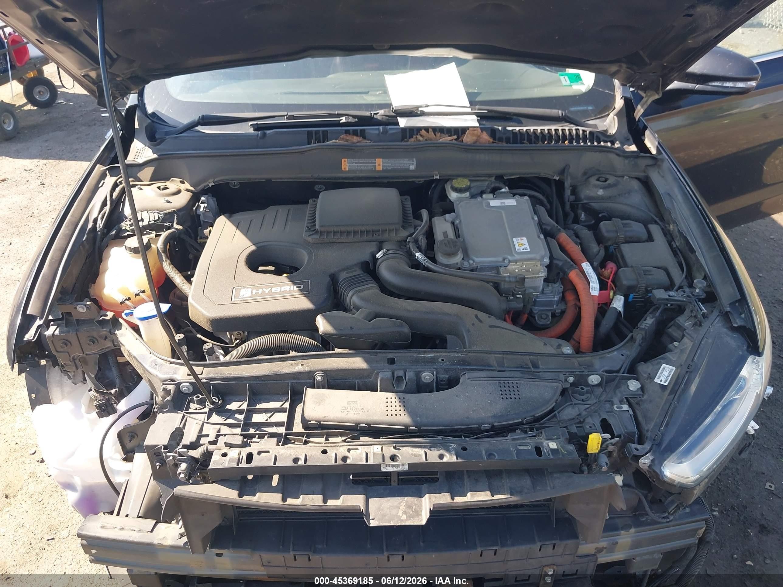 2014 Ford Fusion Hybrid Titanium Black vin: 3FA6P0RU5ER363709