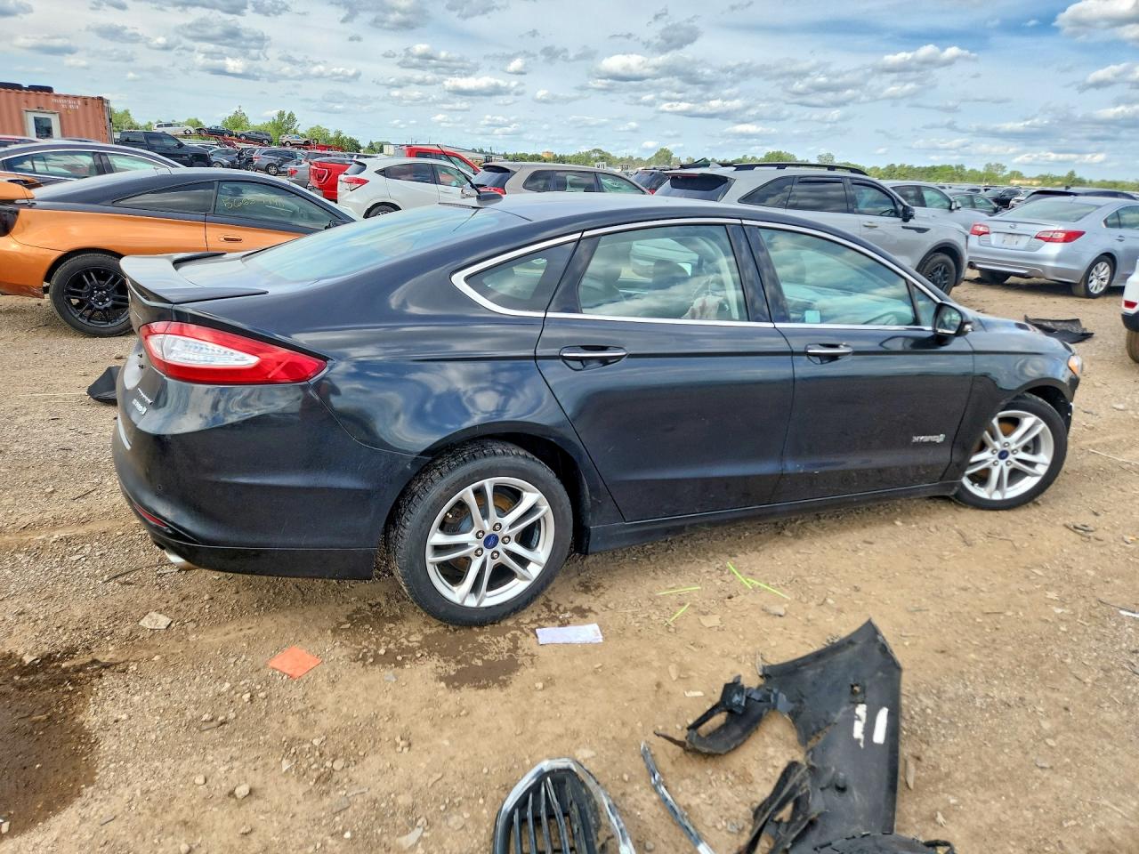 2015 Ford Fusion Titanium Hev Black vin: 3FA6P0RU5FR289872