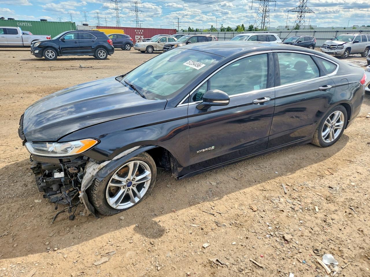 2015 Ford Fusion Titanium Hev Черный vin: 3FA6P0RU5FR289872
