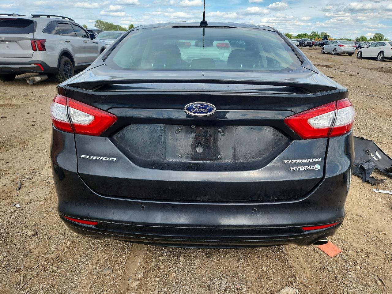 2015 Ford Fusion Titanium Hev Black vin: 3FA6P0RU5FR289872