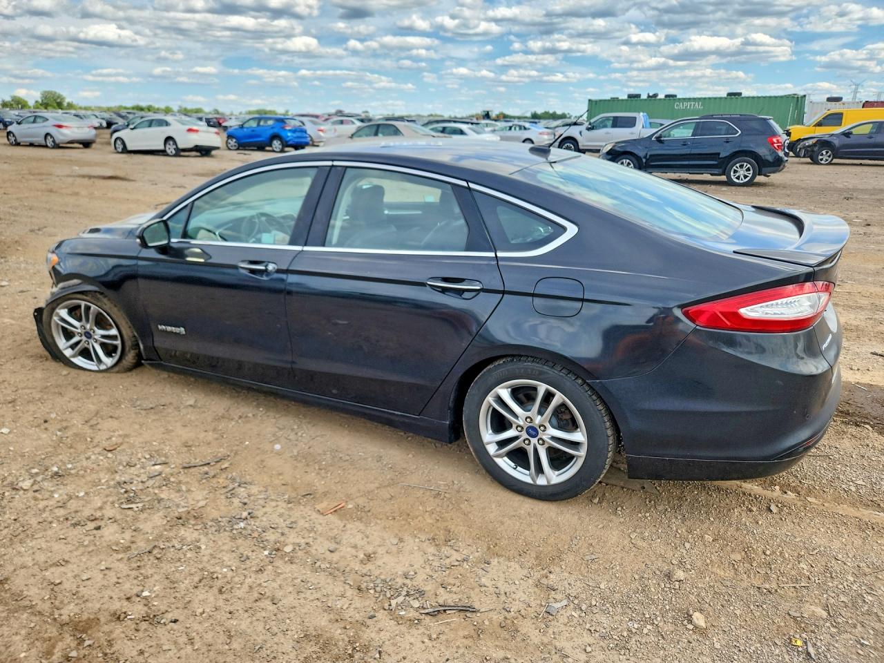 2015 Ford Fusion Titanium Hev Black vin: 3FA6P0RU5FR289872