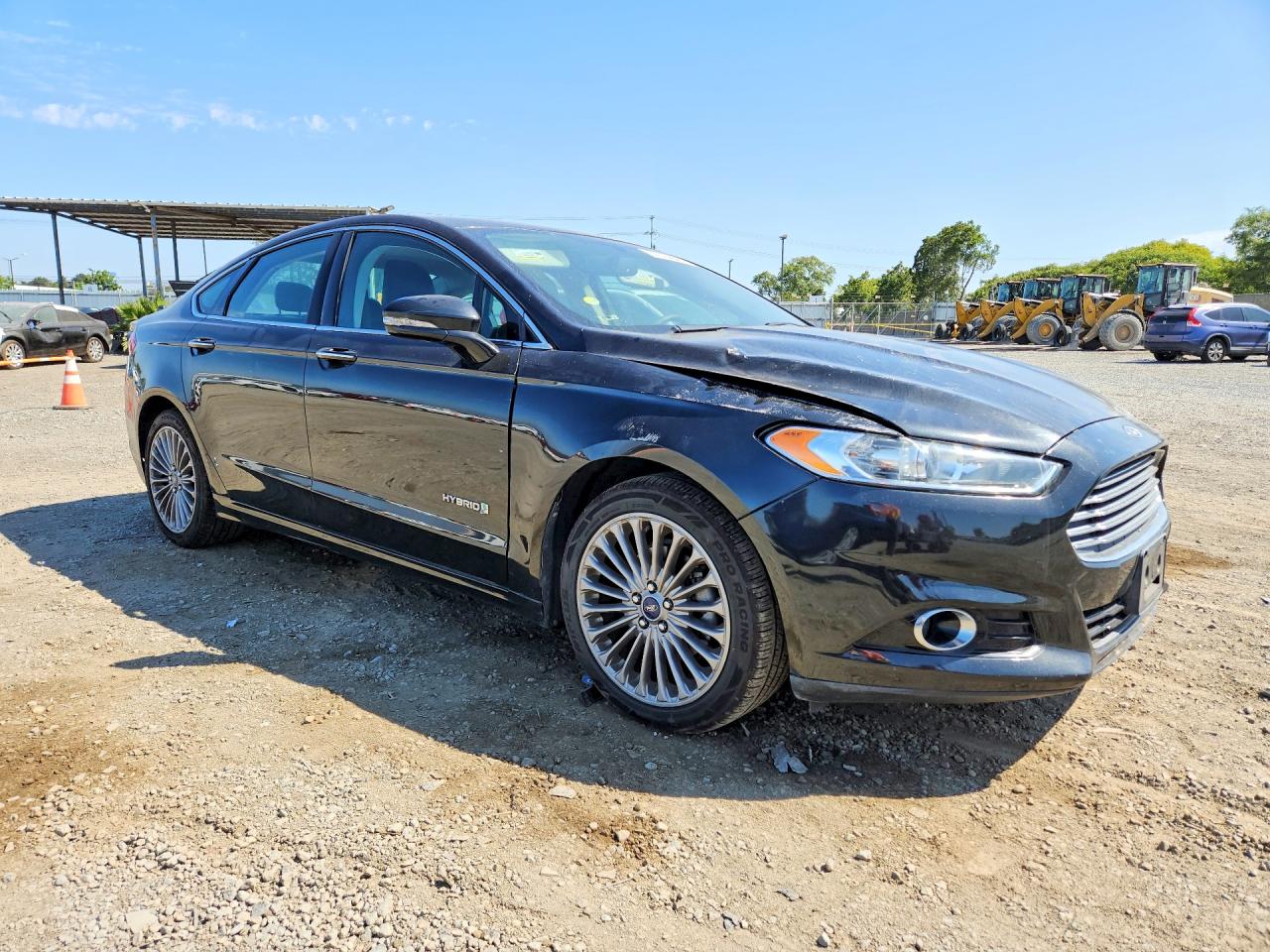 2013 Ford Fusion Titanium Hev Black vin: 3FA6P0RU6DR282104