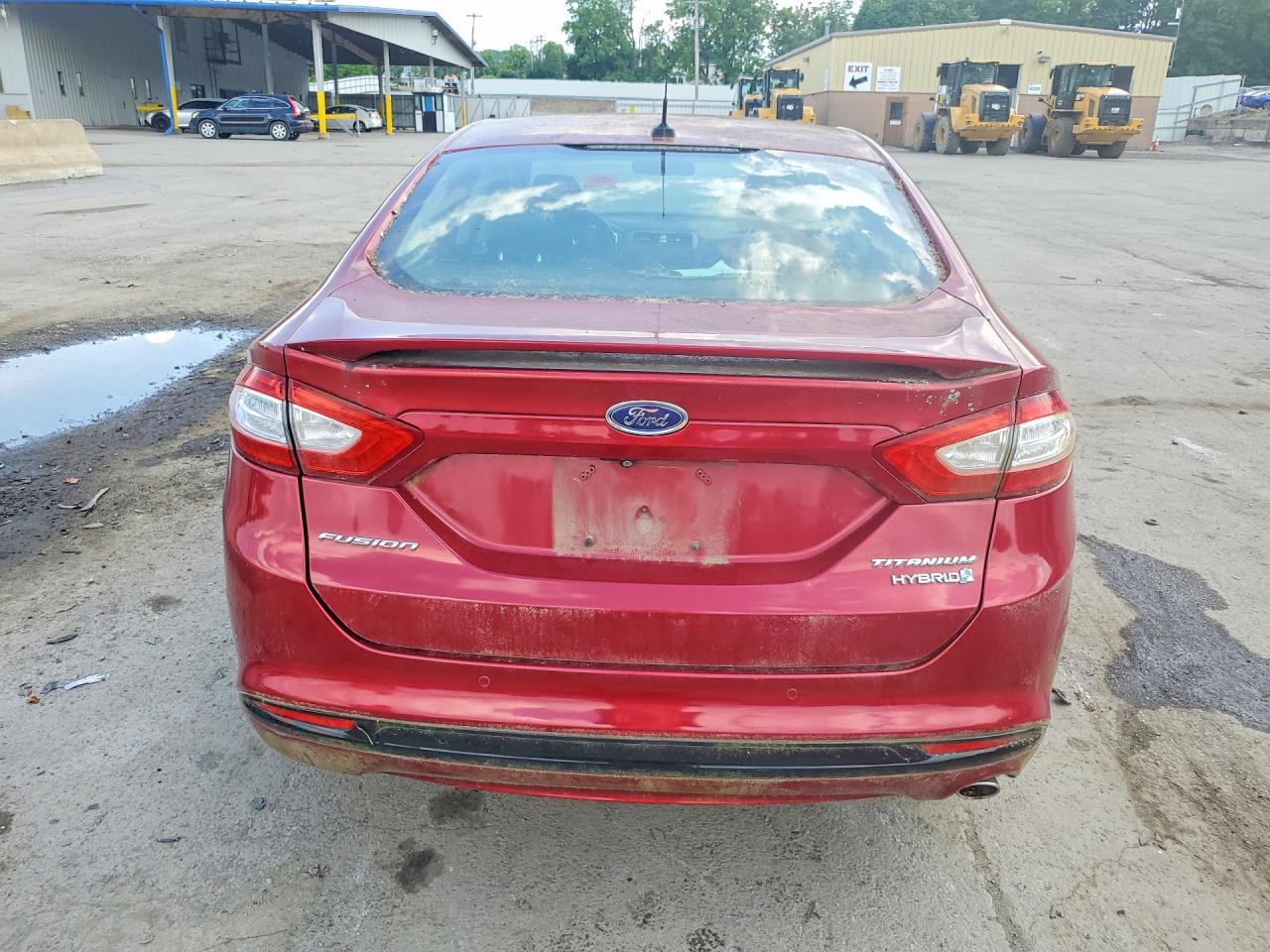 2014 Ford Fusion Titanium Hev Red vin: 3FA6P0RU6ER145603