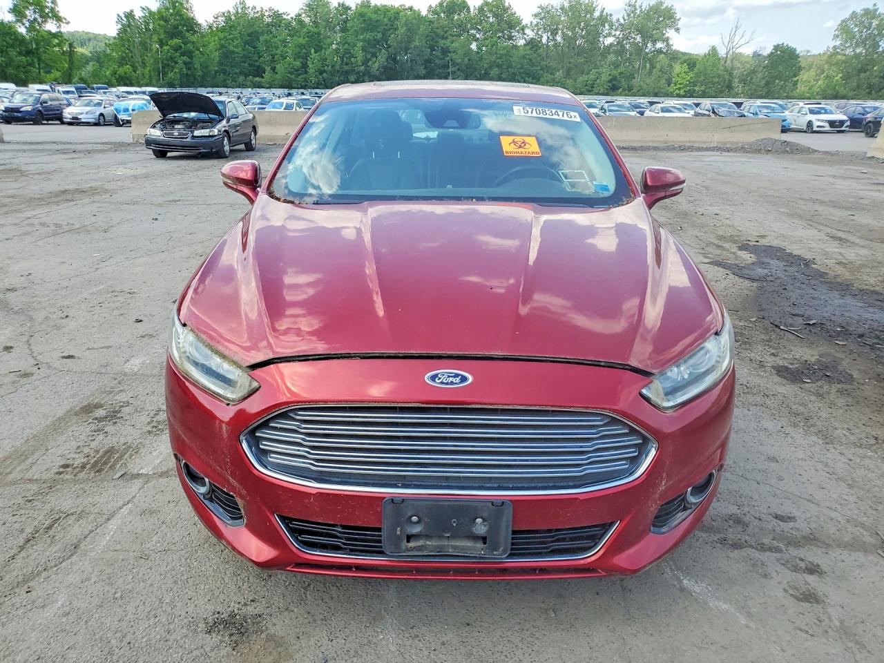 2014 Ford Fusion Titanium Hev Red vin: 3FA6P0RU6ER145603
