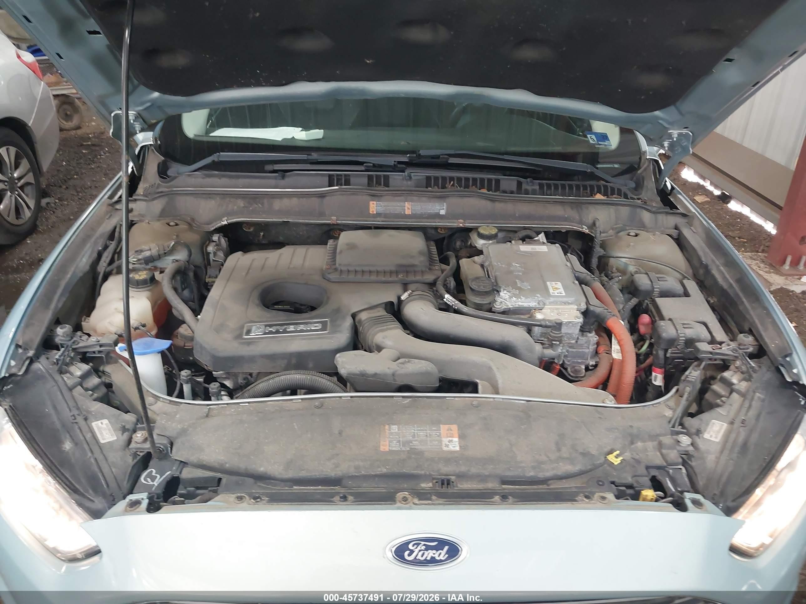 2014 Ford Fusion Hybrid Titanium Blue vin: 3FA6P0RU6ER255714