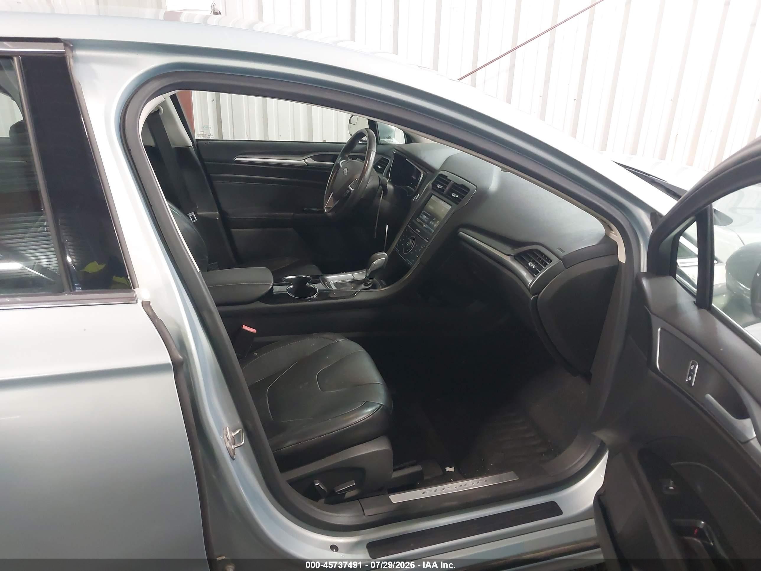 2014 Ford Fusion Hybrid Titanium Blue vin: 3FA6P0RU6ER255714