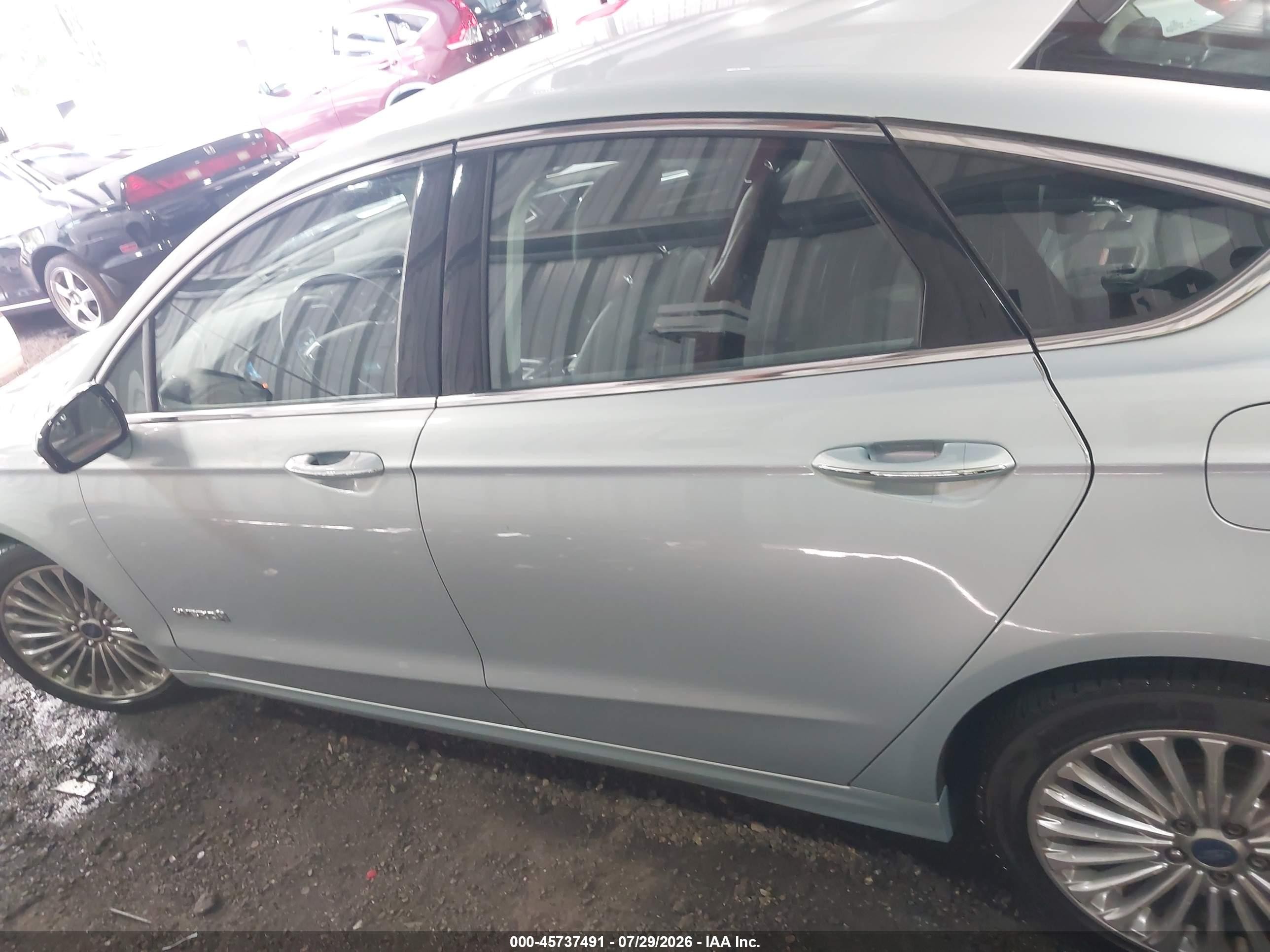 2014 Ford Fusion Hybrid Titanium Blue vin: 3FA6P0RU6ER255714