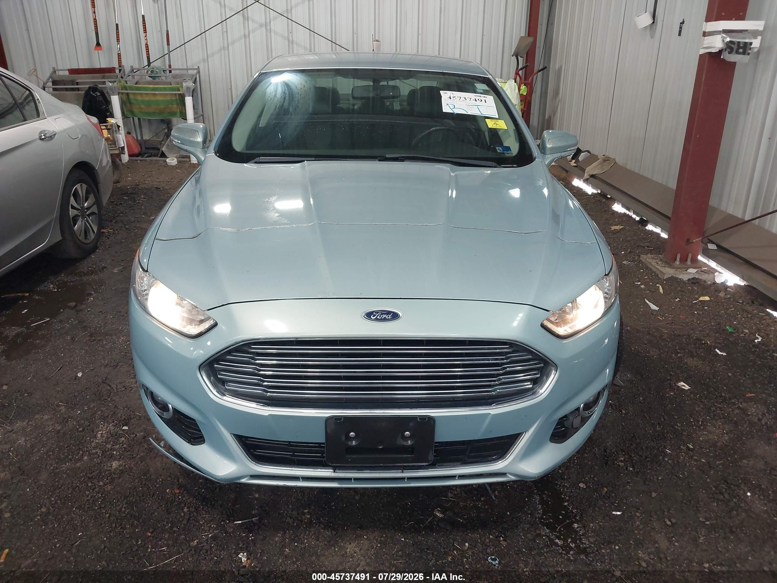 2014 Ford Fusion Hybrid Titanium Blue vin: 3FA6P0RU6ER255714