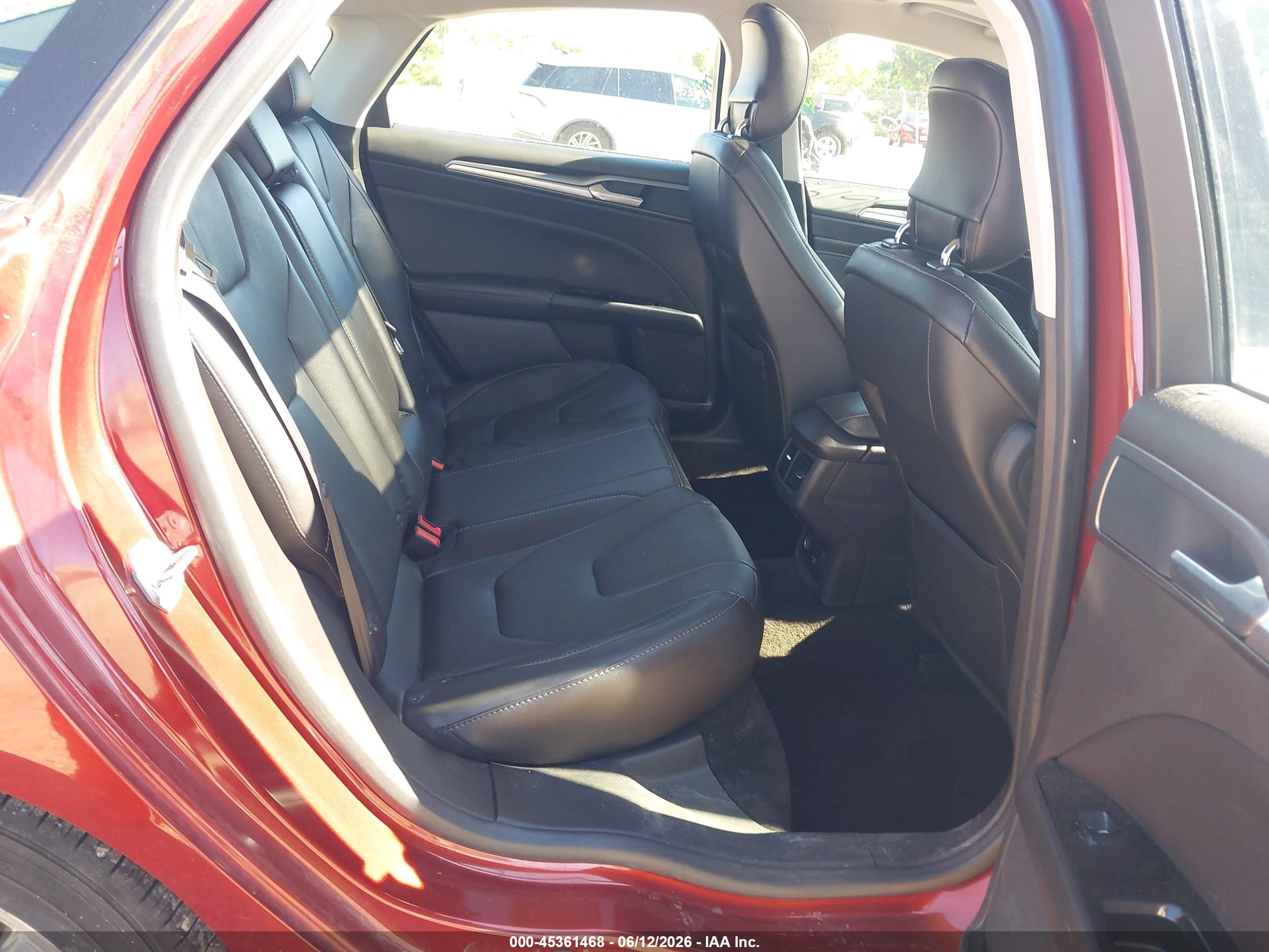 2014 Ford Fusion Hybrid Titanium Red vin: 3FA6P0RU6ER335711