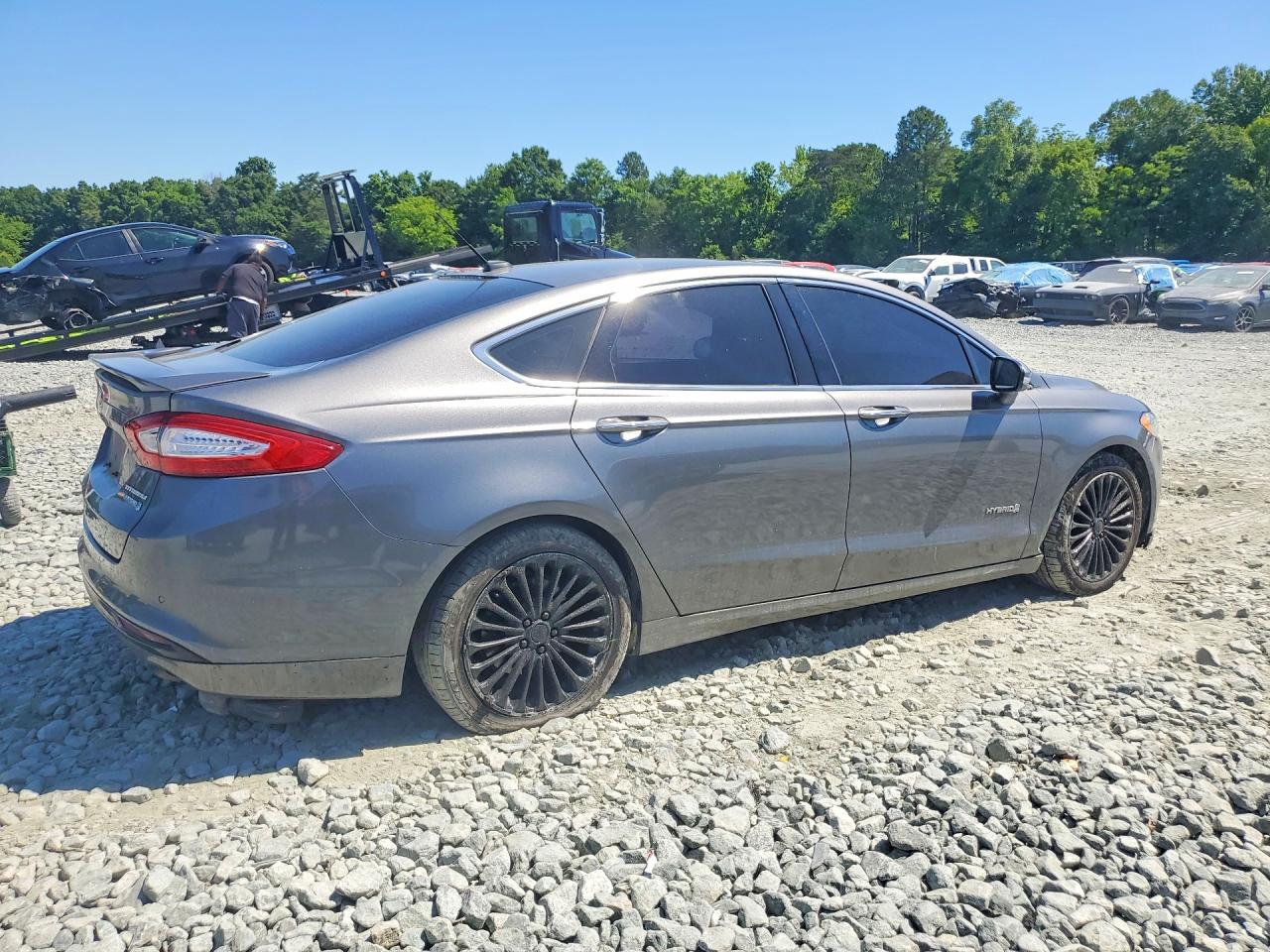 2014 Ford Fusion Titanium Hev Gray vin: 3FA6P0RU6ER349785