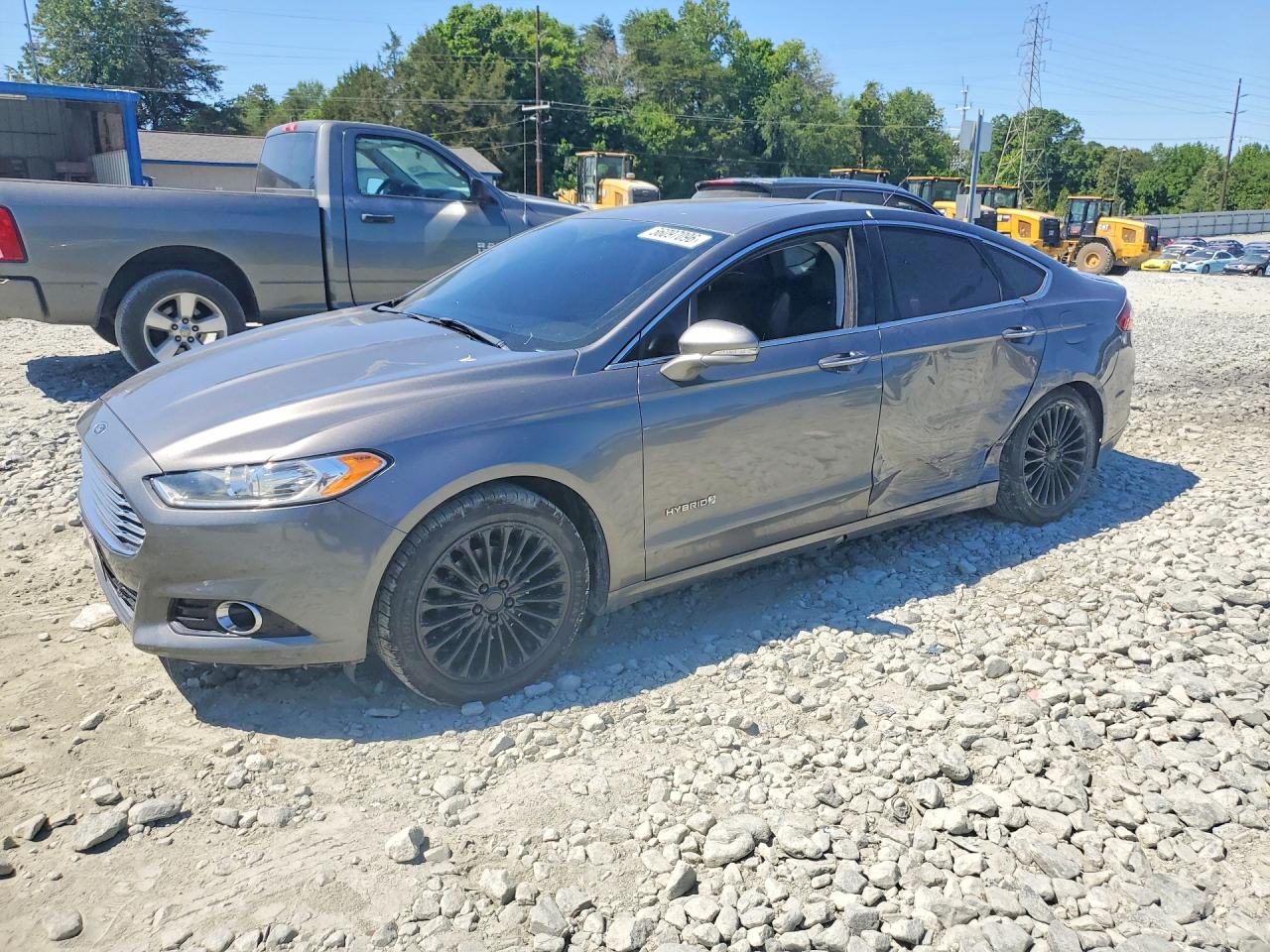 2014 Ford Fusion Titanium Hev Gray vin: 3FA6P0RU6ER349785