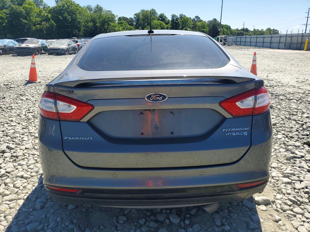 2014 Ford Fusion Titanium Hev Gray vin: 3FA6P0RU6ER349785