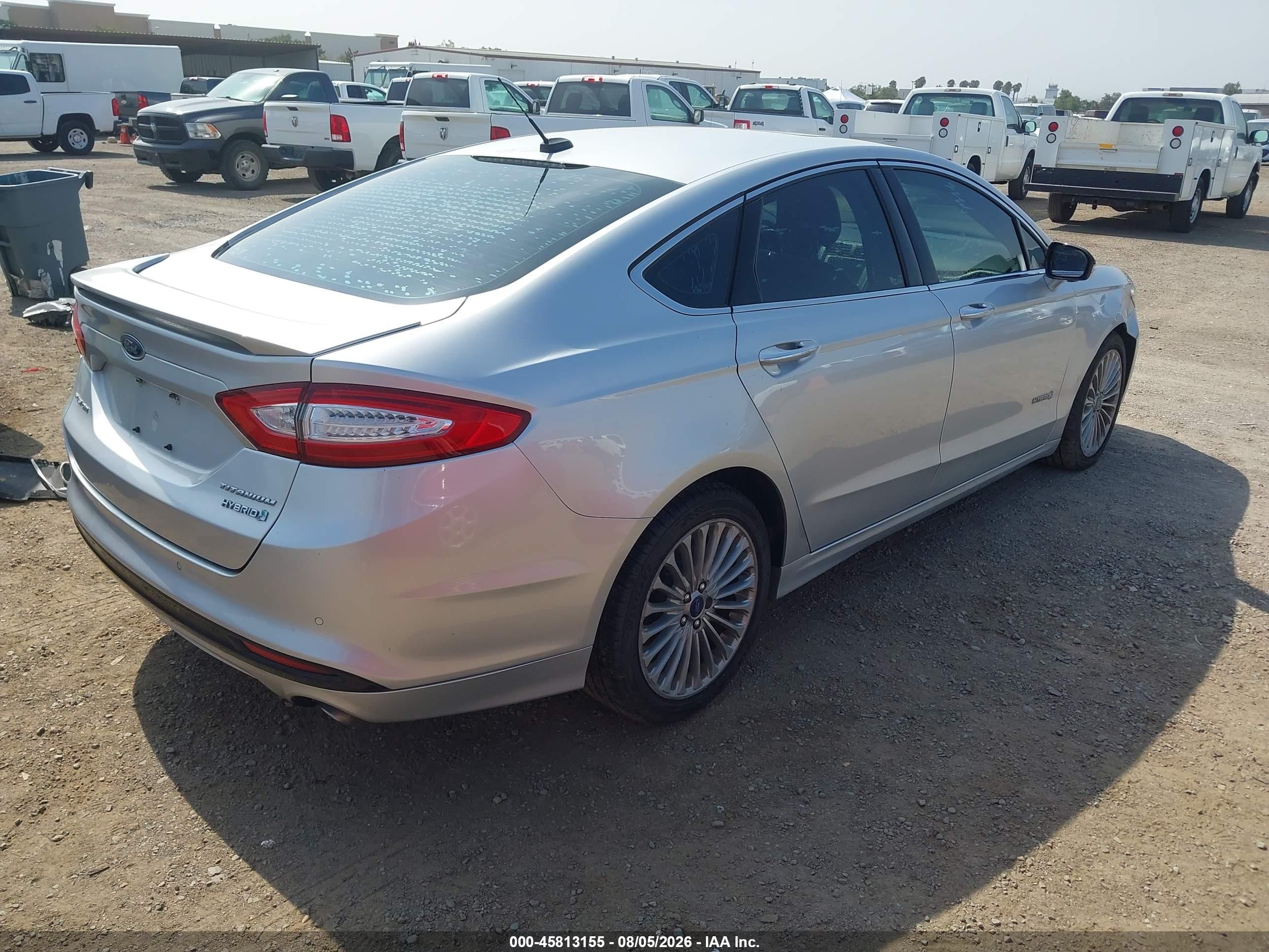 2014 Ford Fusion Hybrid Titanium Gray vin: 3FA6P0RU6ER365632