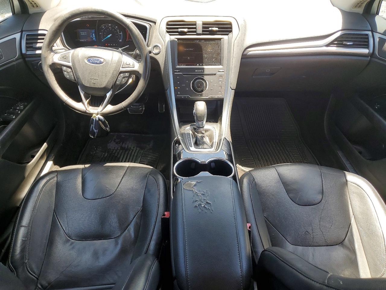 2014 Ford Fusion Titanium Hev White vin: 3FA6P0RU6ER392281